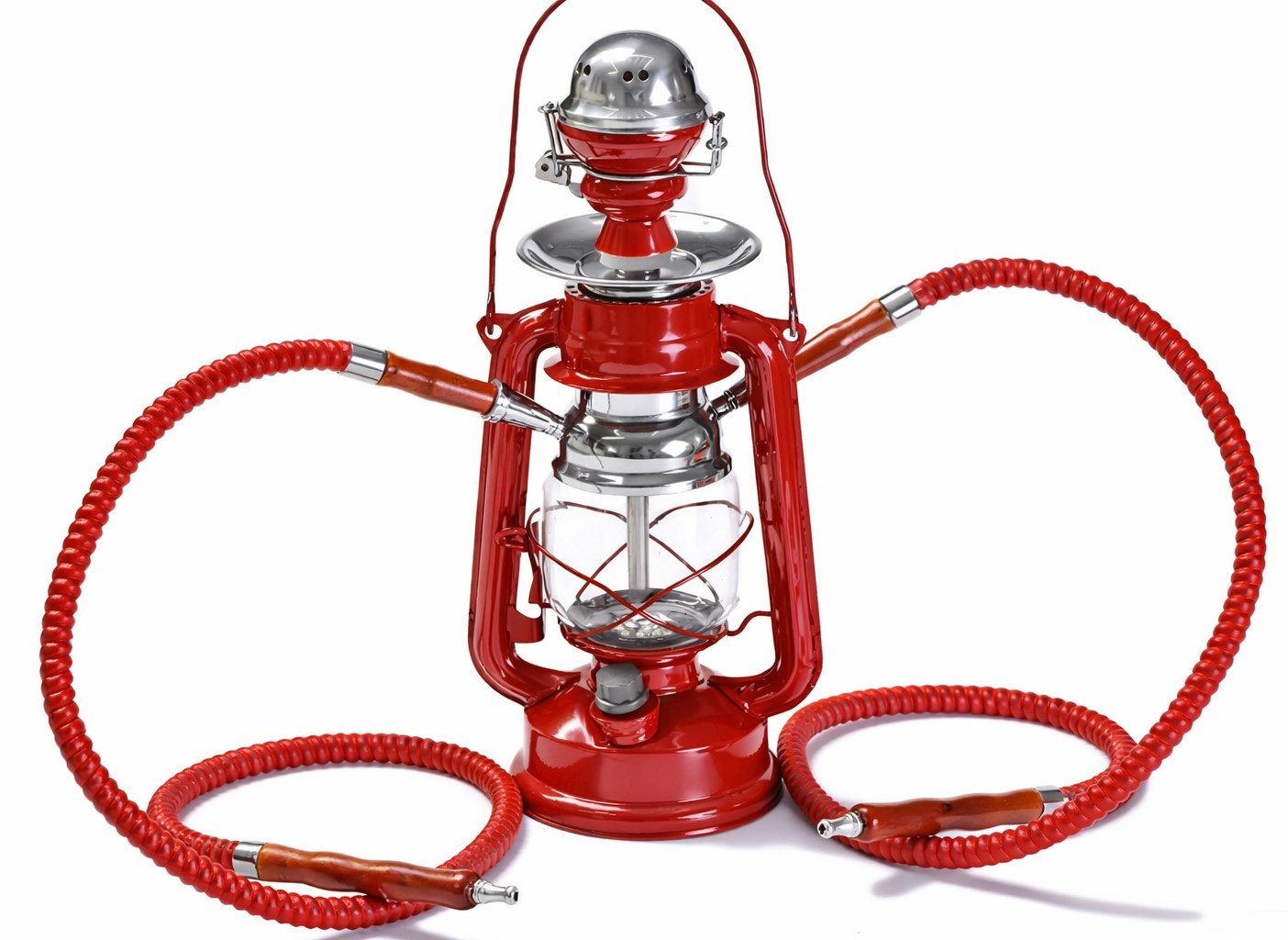 Shisha Lampe mit LED Licht in Rot