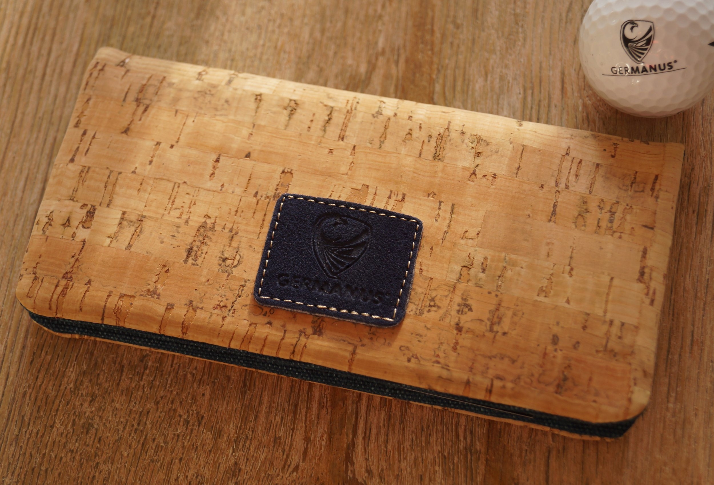 GERMANUS Tabaktasche Pouch - Cork aus Kork - Blau