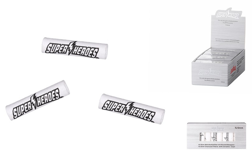 Corncob Filter - Super Heroes - 6 mm - 10 Stück