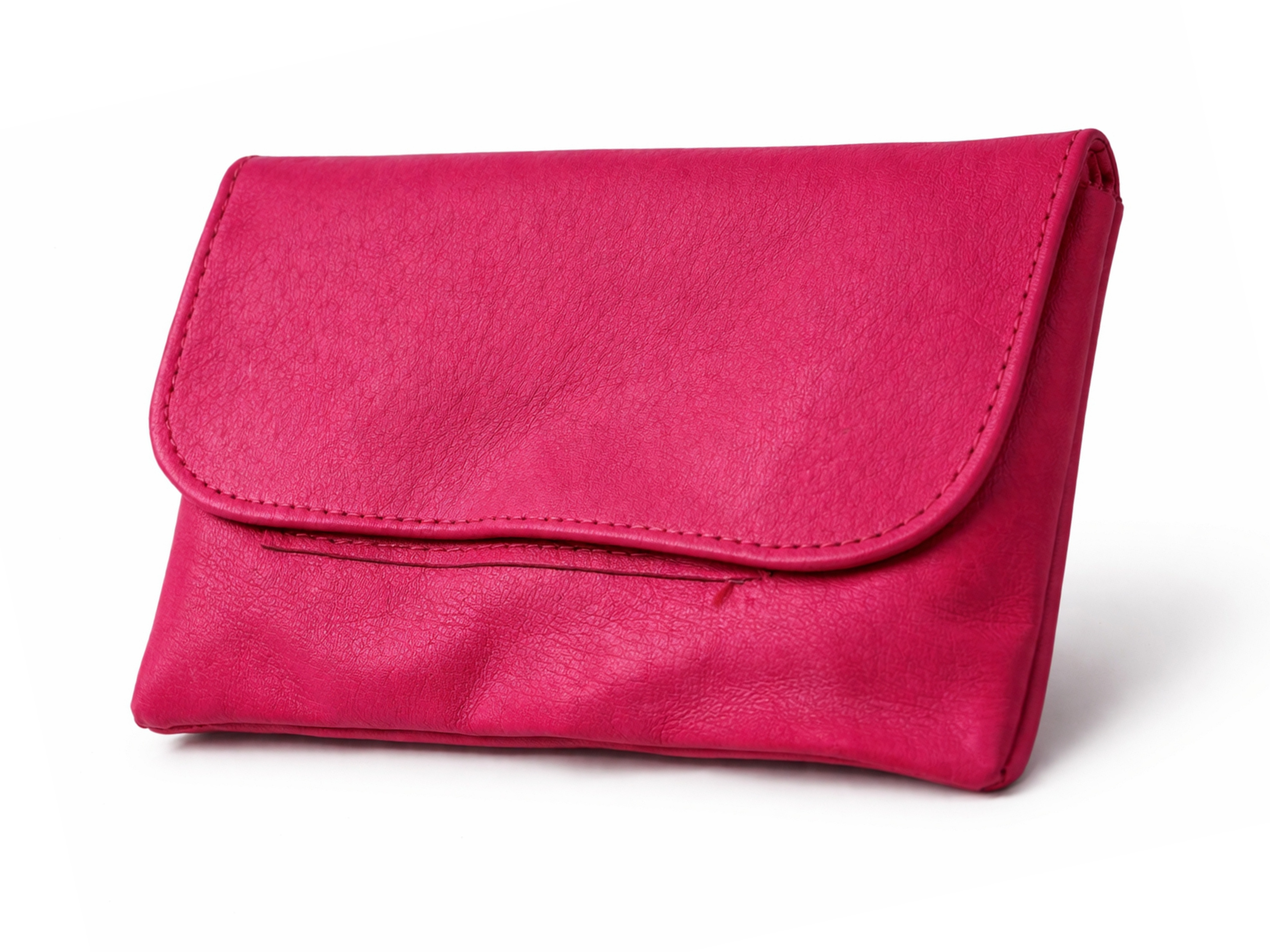 Angelo Leder Tabaktasche in Rosa Pink