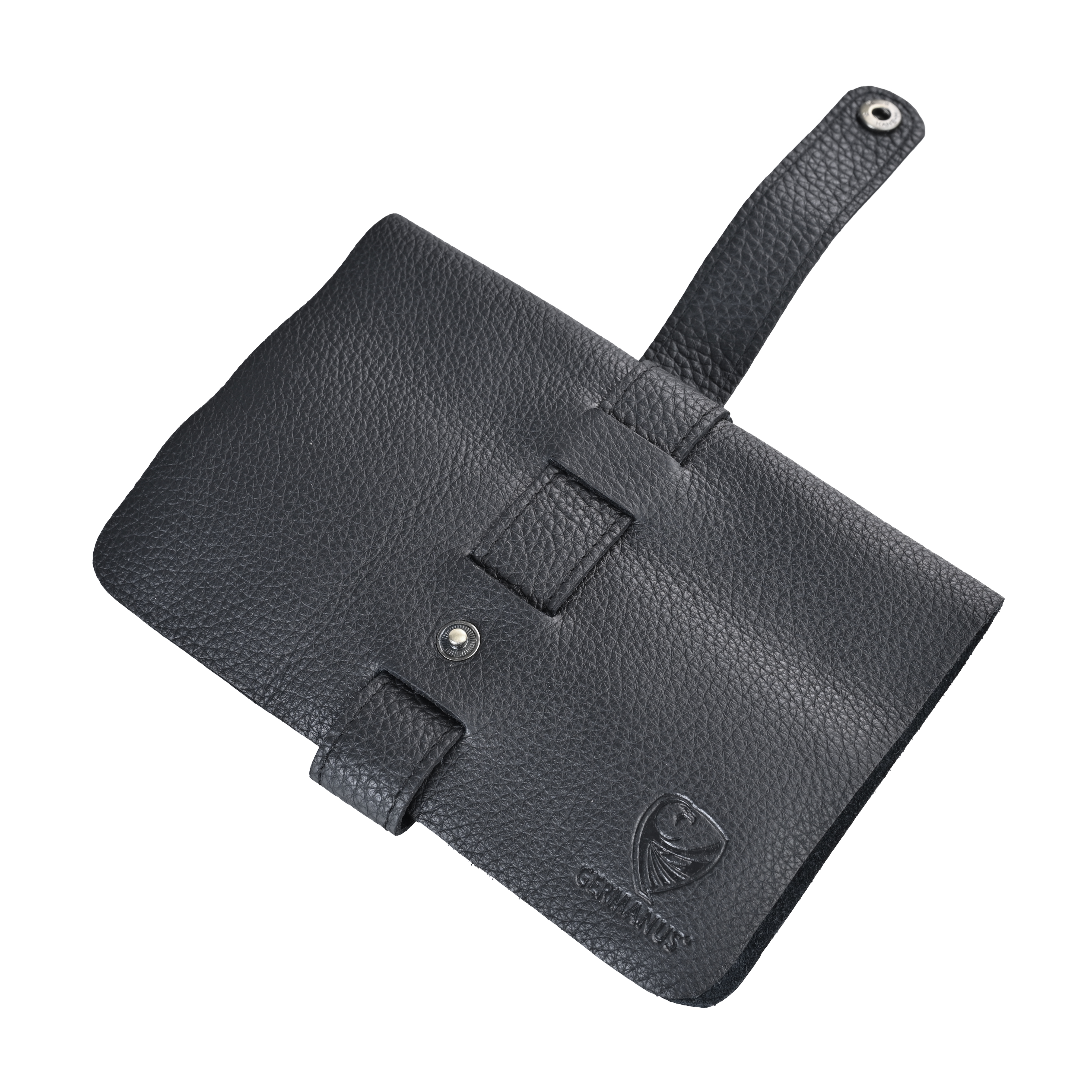 GERMANUS Pfeifentasche in schwarzem Leder