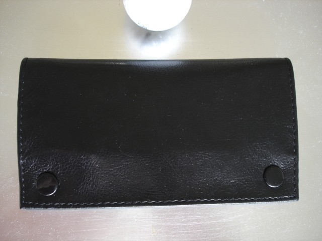 Gummierte Tabaktasche in Schwarz - Modell 6