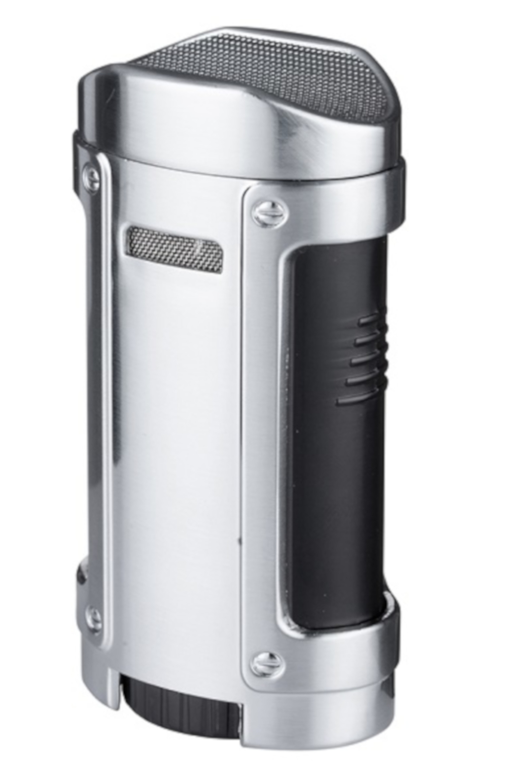 GERMANUS Jetflame Feuerzeug "Kaventsmann" für Zigarre in Silber