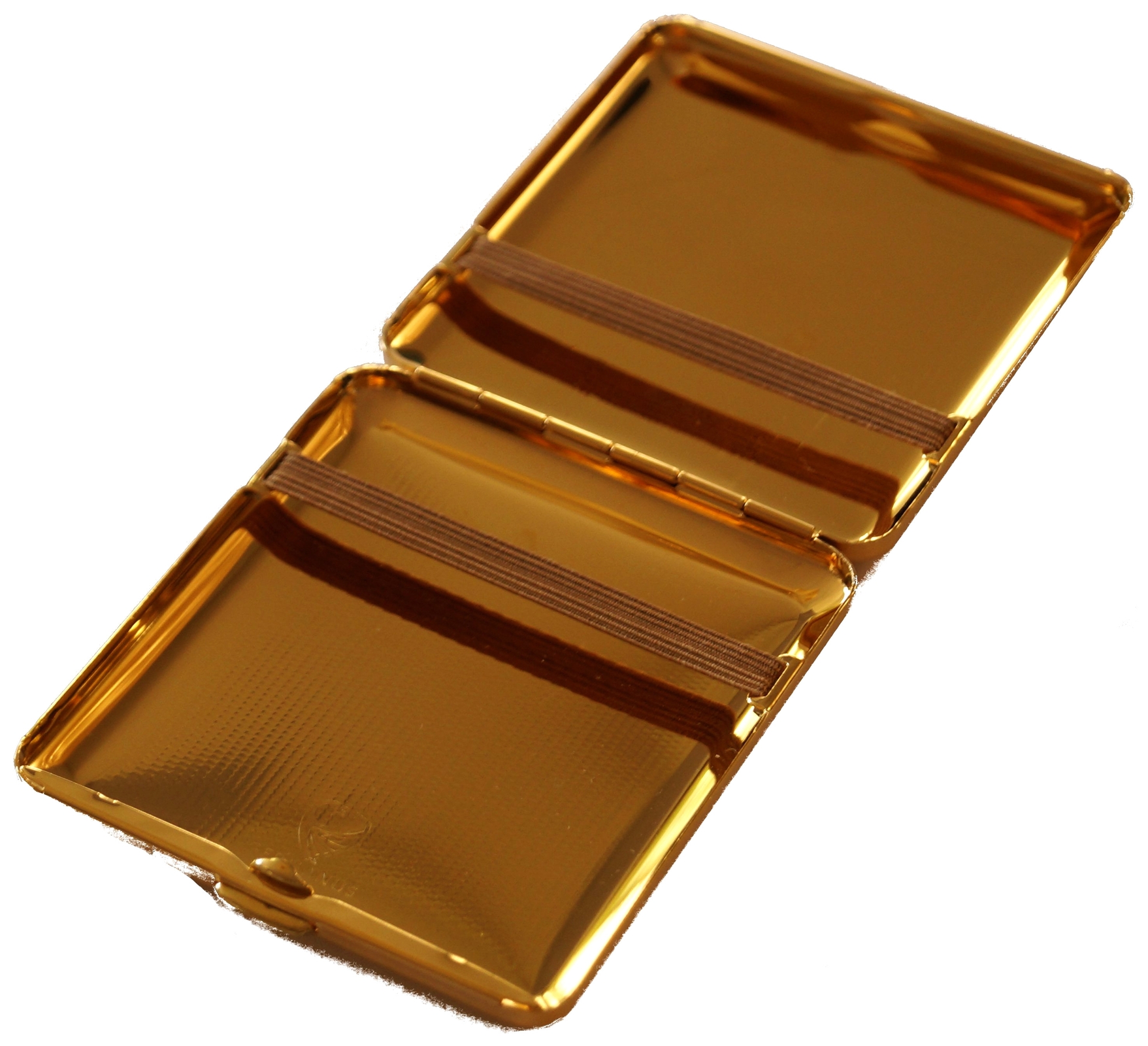 GERMANUS Zigaretten Etui - Echt Gold - Made in Germany - Design Rose - Rosen Gravur