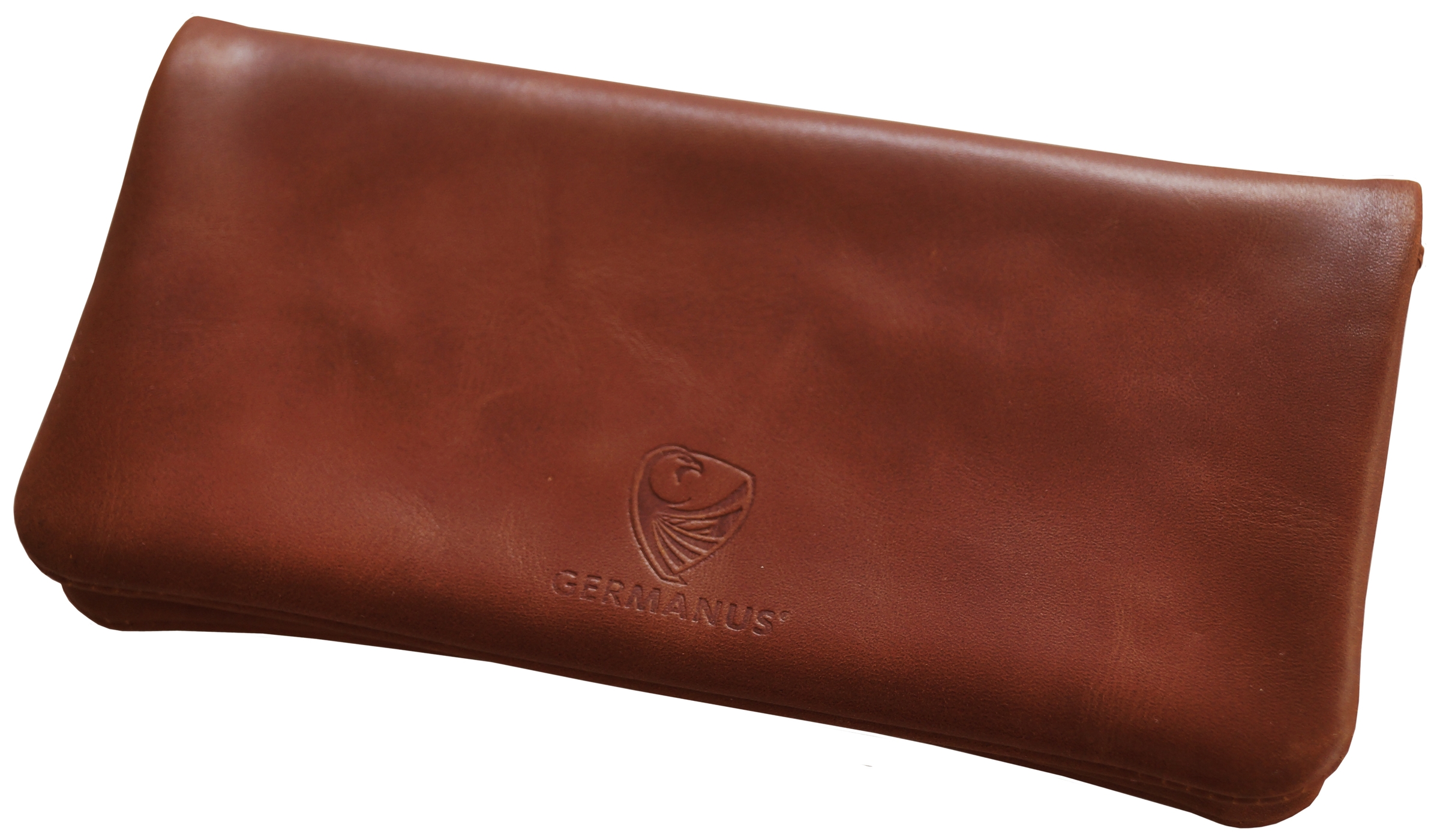 GERMANUS Corfuscus Tabaktasche Pouch - Made in EU - Leder - Hellbraun