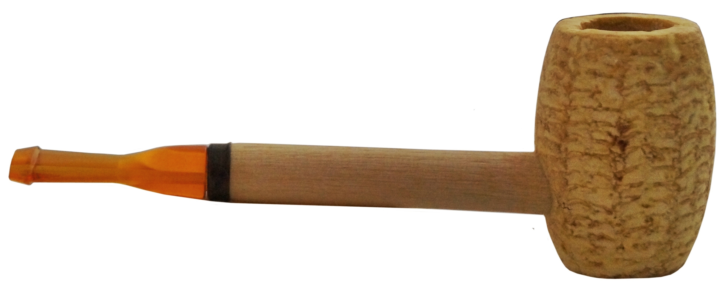 Original Missouri Qualitäts Corncob Pfeife - Shape: Feather Glatt, Billiard