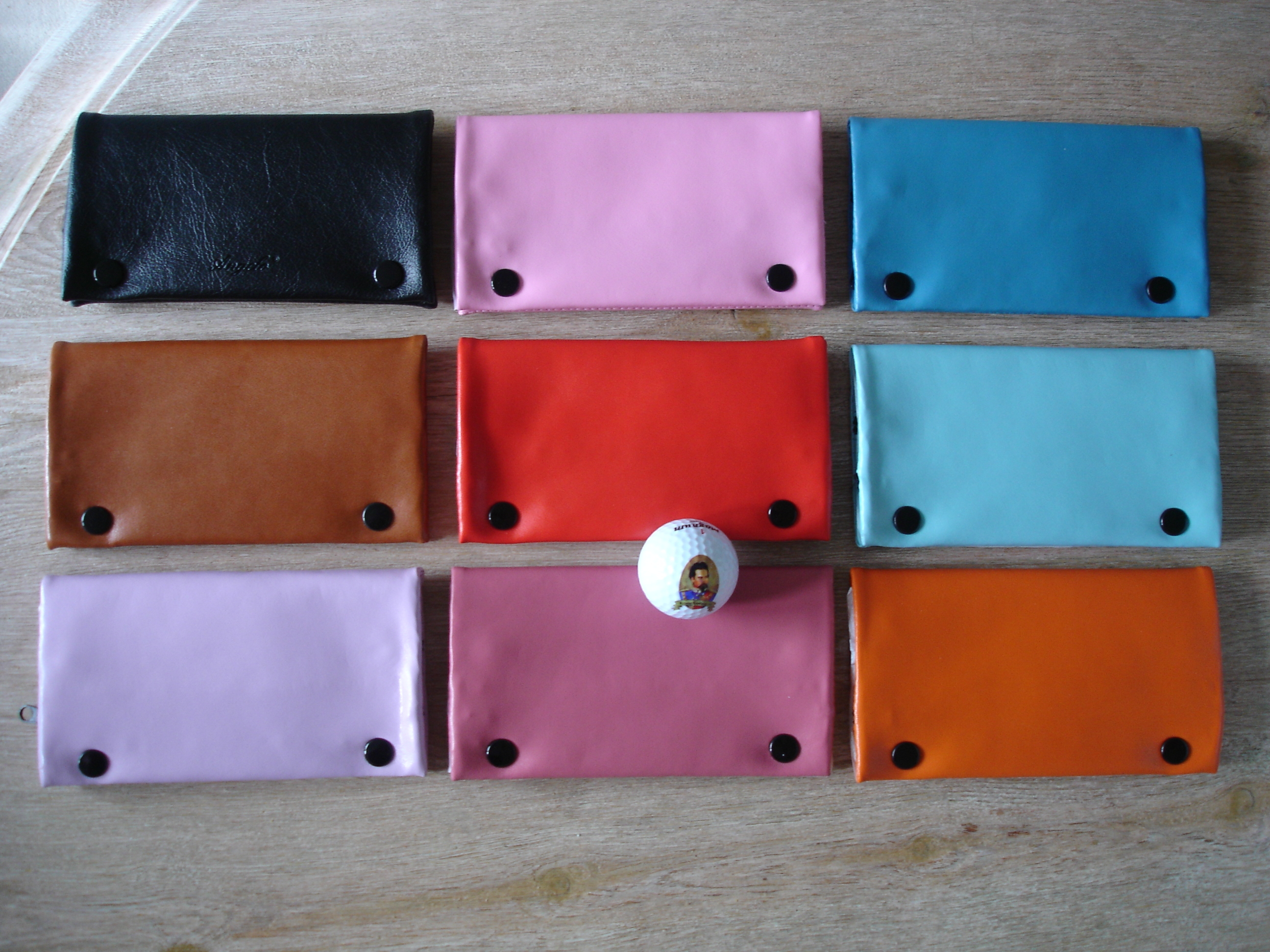 Rubber Lined Tobacco Pouch in Red Black Pink Blue Orange Brown Purple