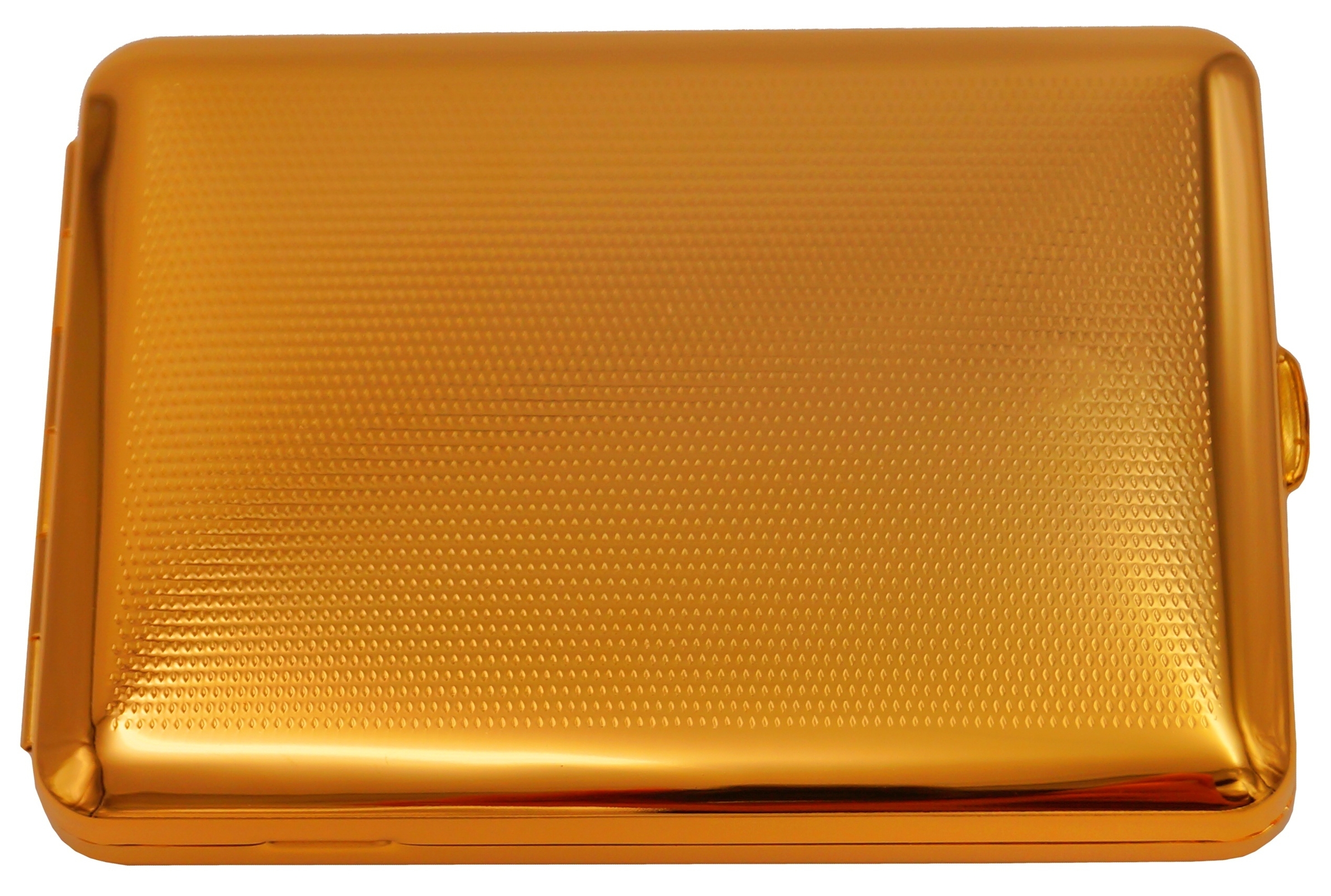 GERMANUS Zigaretten Etui - Echt Gold - 100 mm - Made in Germany - Design Punkt Raster