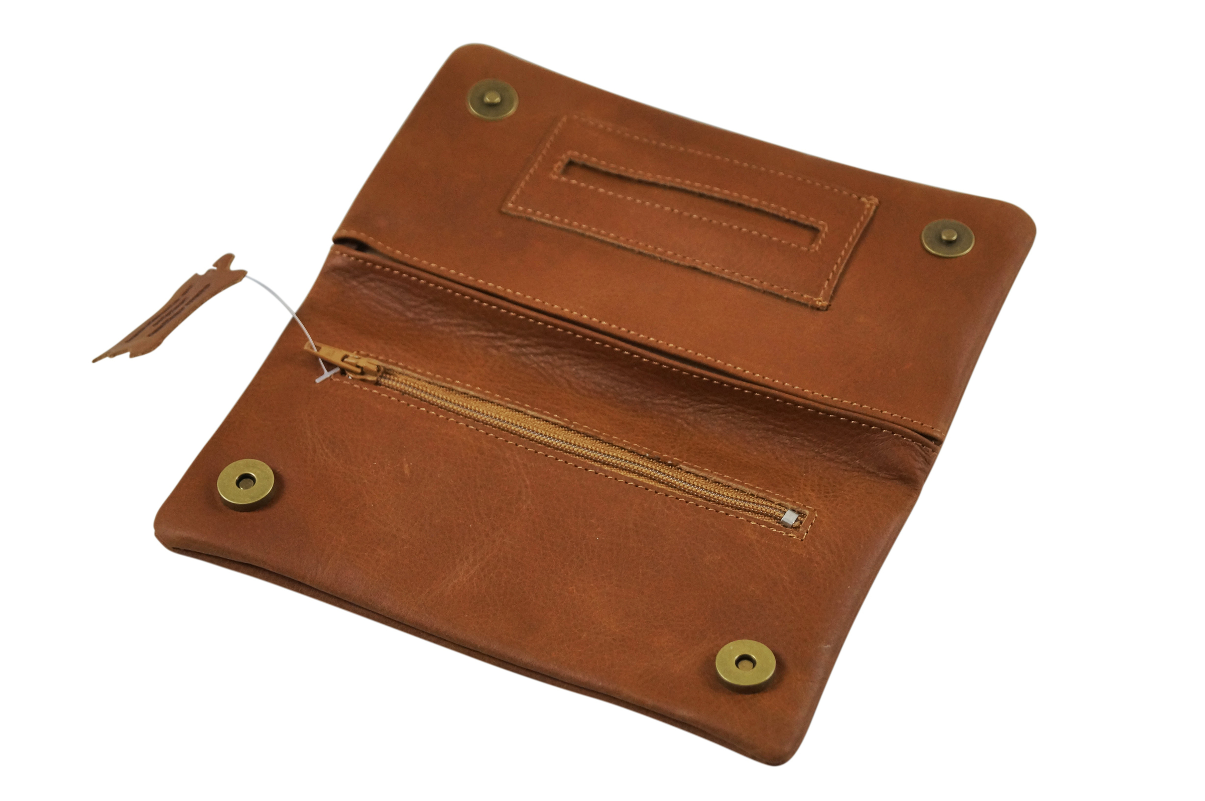 GERMANUS Corfuscus Tabaktasche Pouch - Made in EU - Leder - Hellbraun