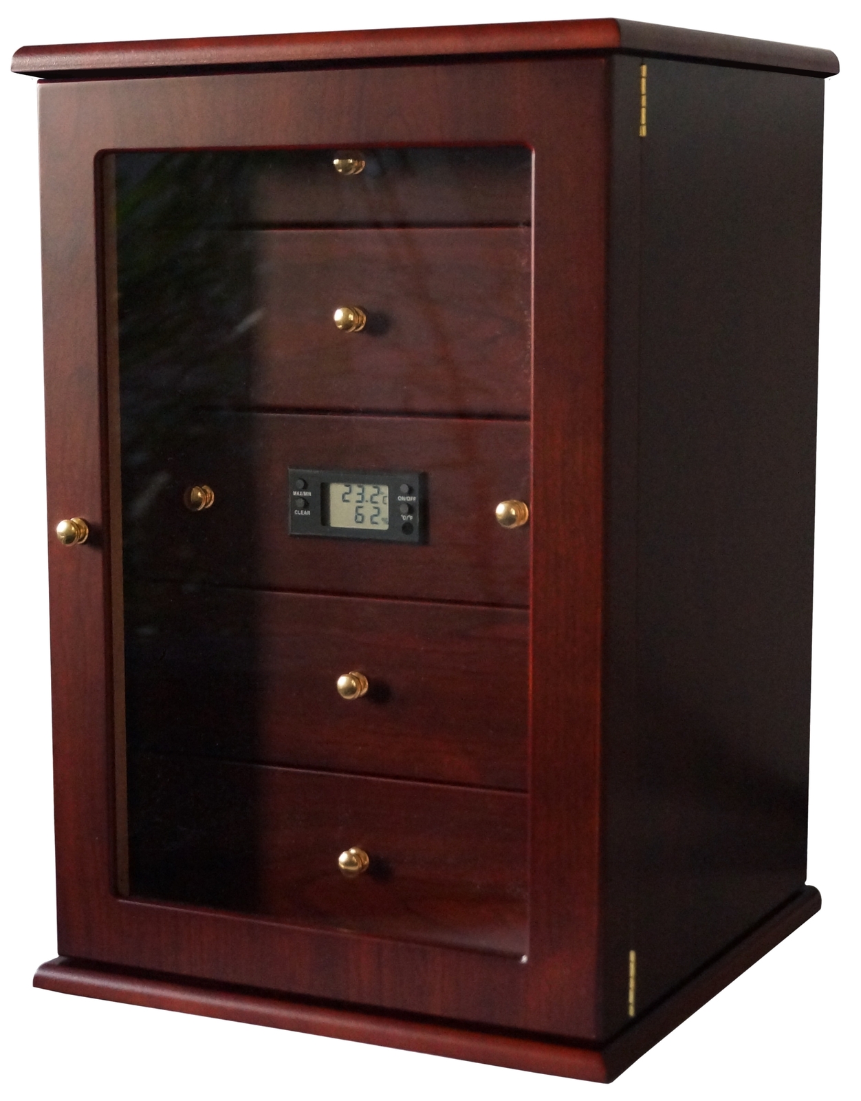 GERMANUS Humidor Schrank für ca. 400 Zigarren,  Viadrus, braun