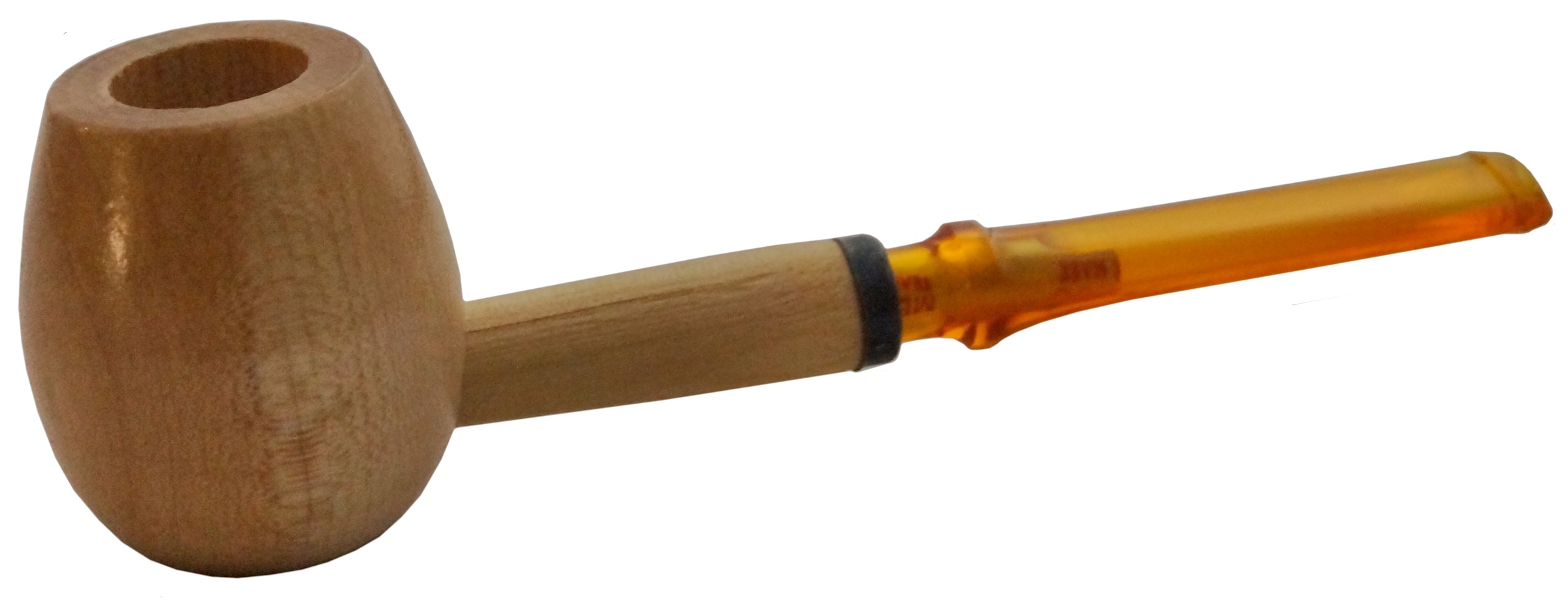 Original Missouri Qualitäts Corncob Holz Pfeife - Shape: Apple, Gerade