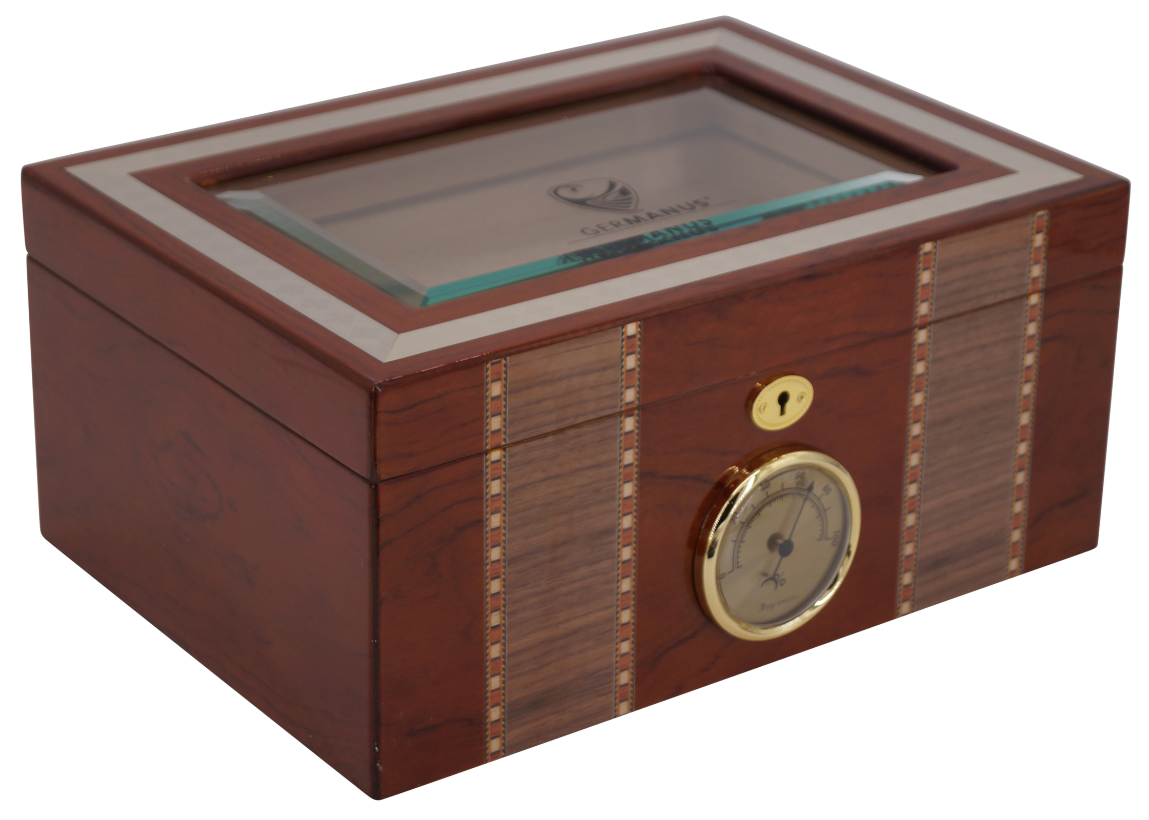 GERMANUS Humidor Truhe Glasdach MVI
