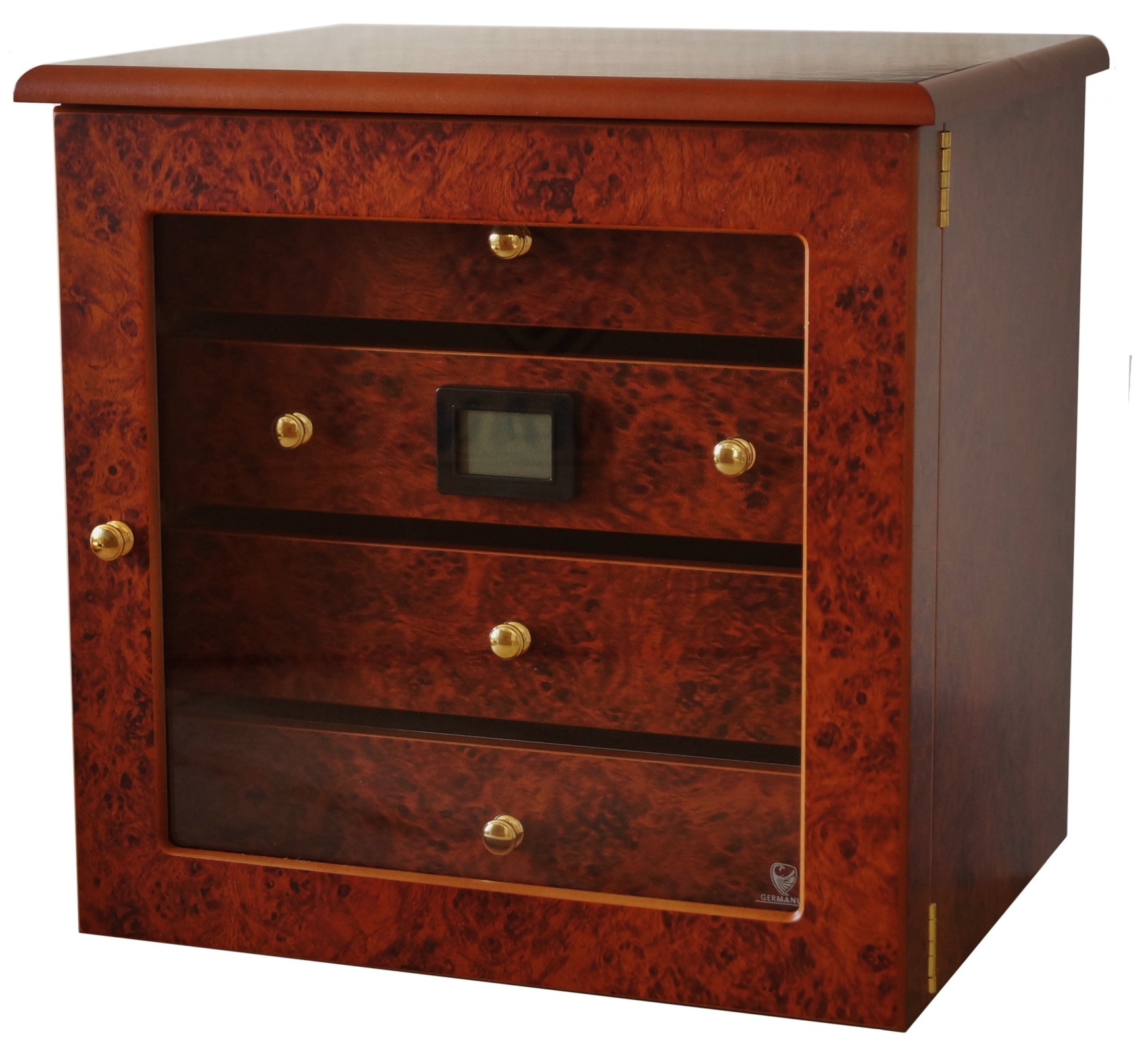 GERMANUS ® Zigarren Schrank Humidor "Radix" für ca 200 Zigarren, Braun, 4501