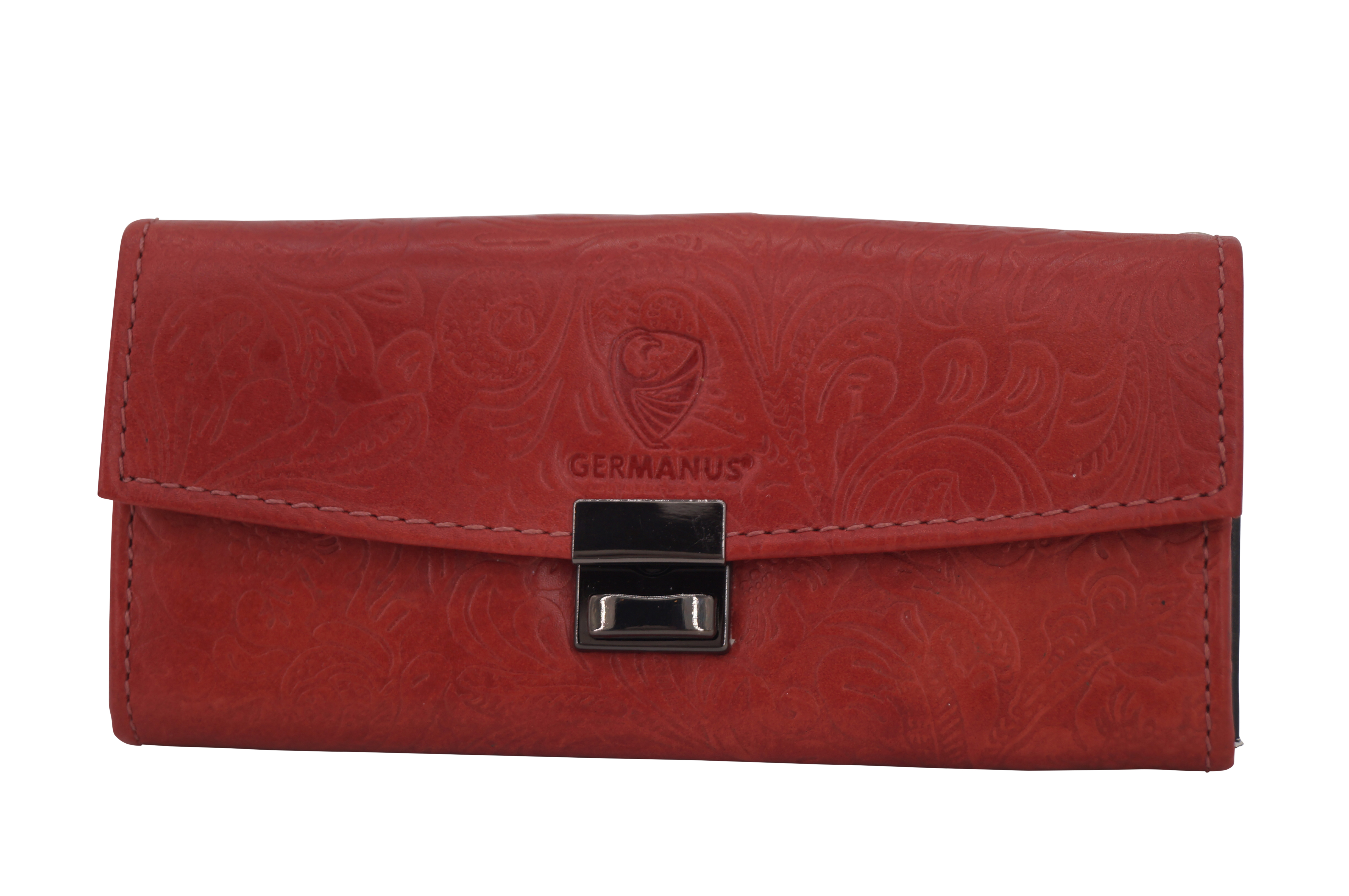 GERMANUS Gabi waiter's wallet, genuine leather, Red