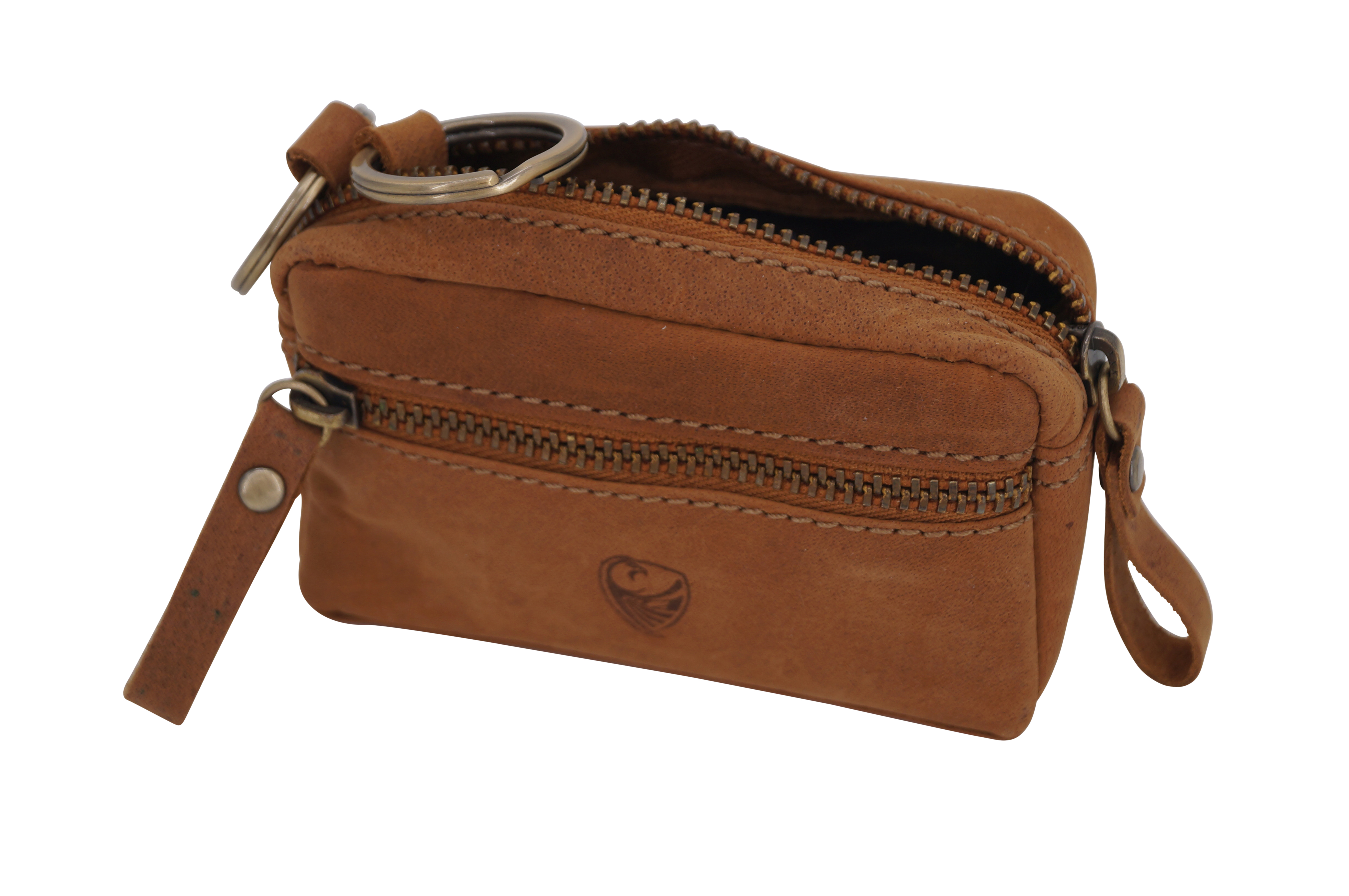 GERMANUS Schlüsseletui Schlüsselmäppchen Schlüsseletui 4051 (Wild Braun)