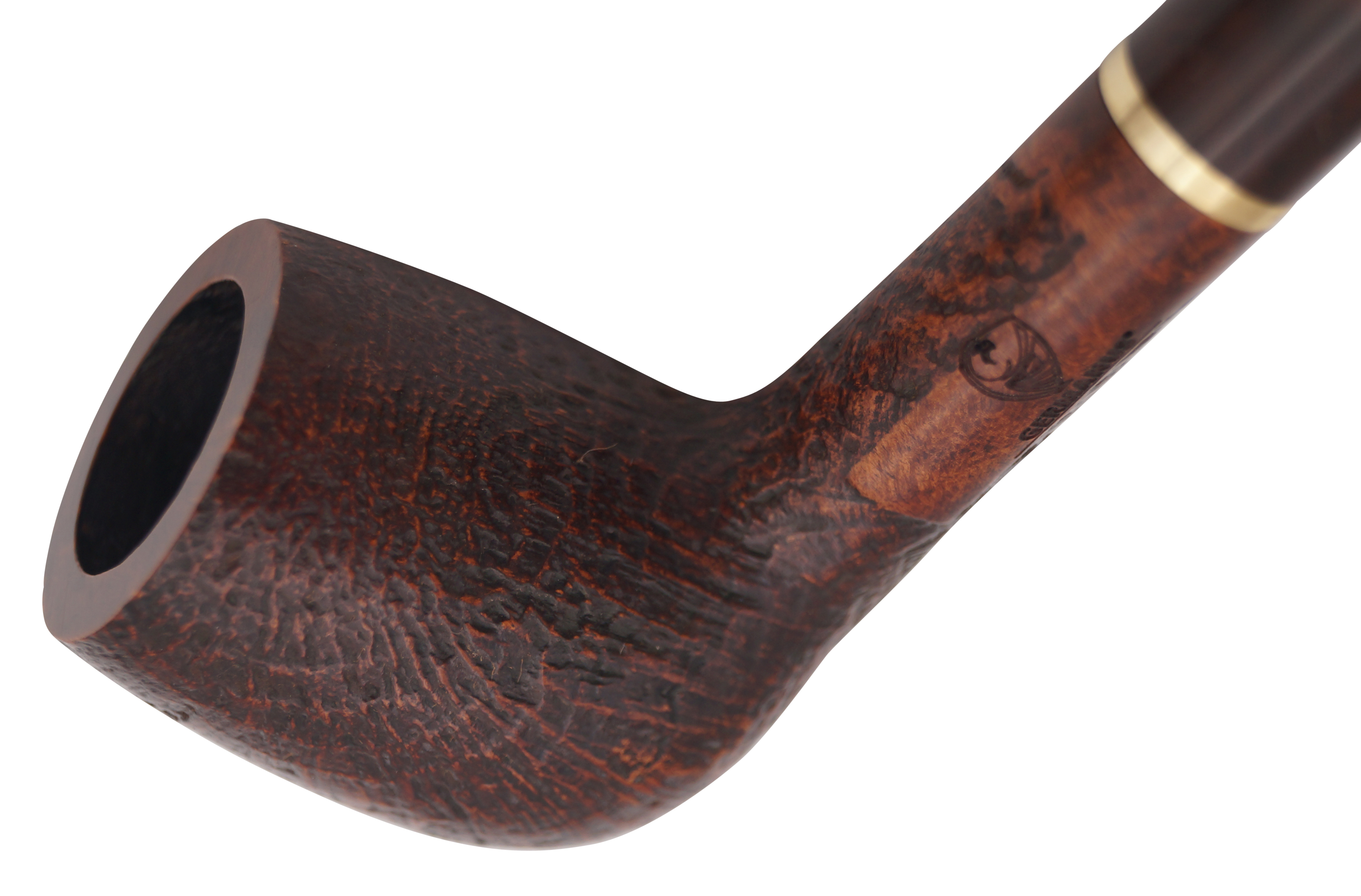 GERMANUS Pfeife - Made in Italy - Bing Short, braun Sand