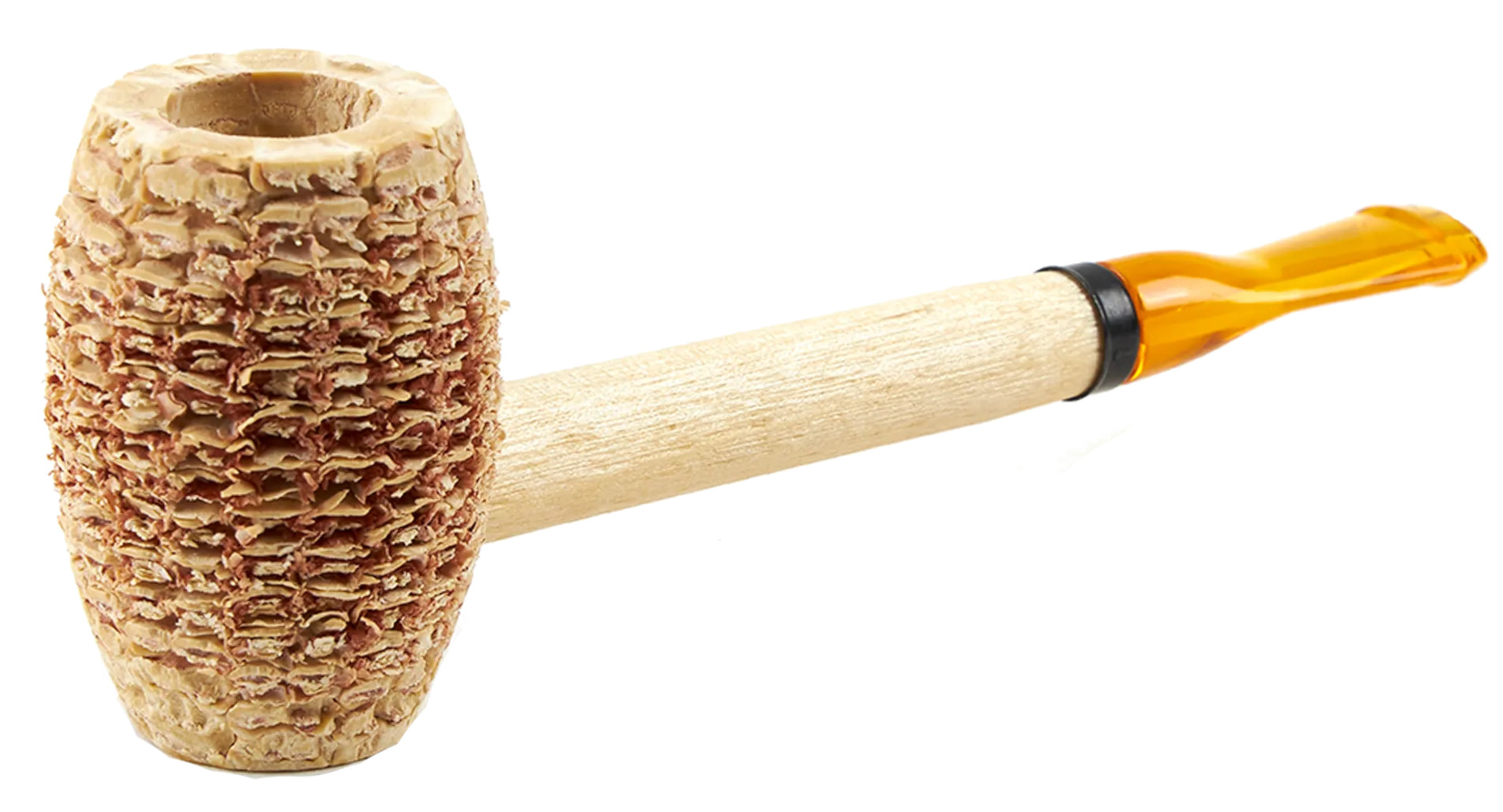 Original Missouri Qualitäts Corncob Pfeife - Shape: Feather Standard, Billiard