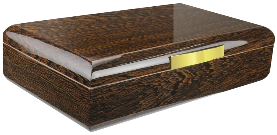 2nd Choice: GERMANUS Licca Cigar Humidor with Digital Hygrometer and Metal Humidifier for ca 100 cigars