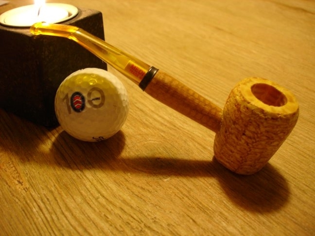 Qualitäts USA Corncob Pfeife - Shape: Classic, Bent