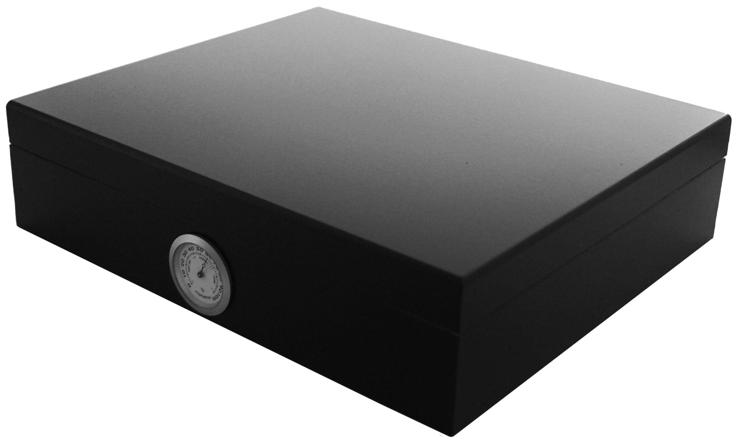 GERMANUS Humidor für Zigarren "Movella" - Einsteiger Humidor in Schwarz