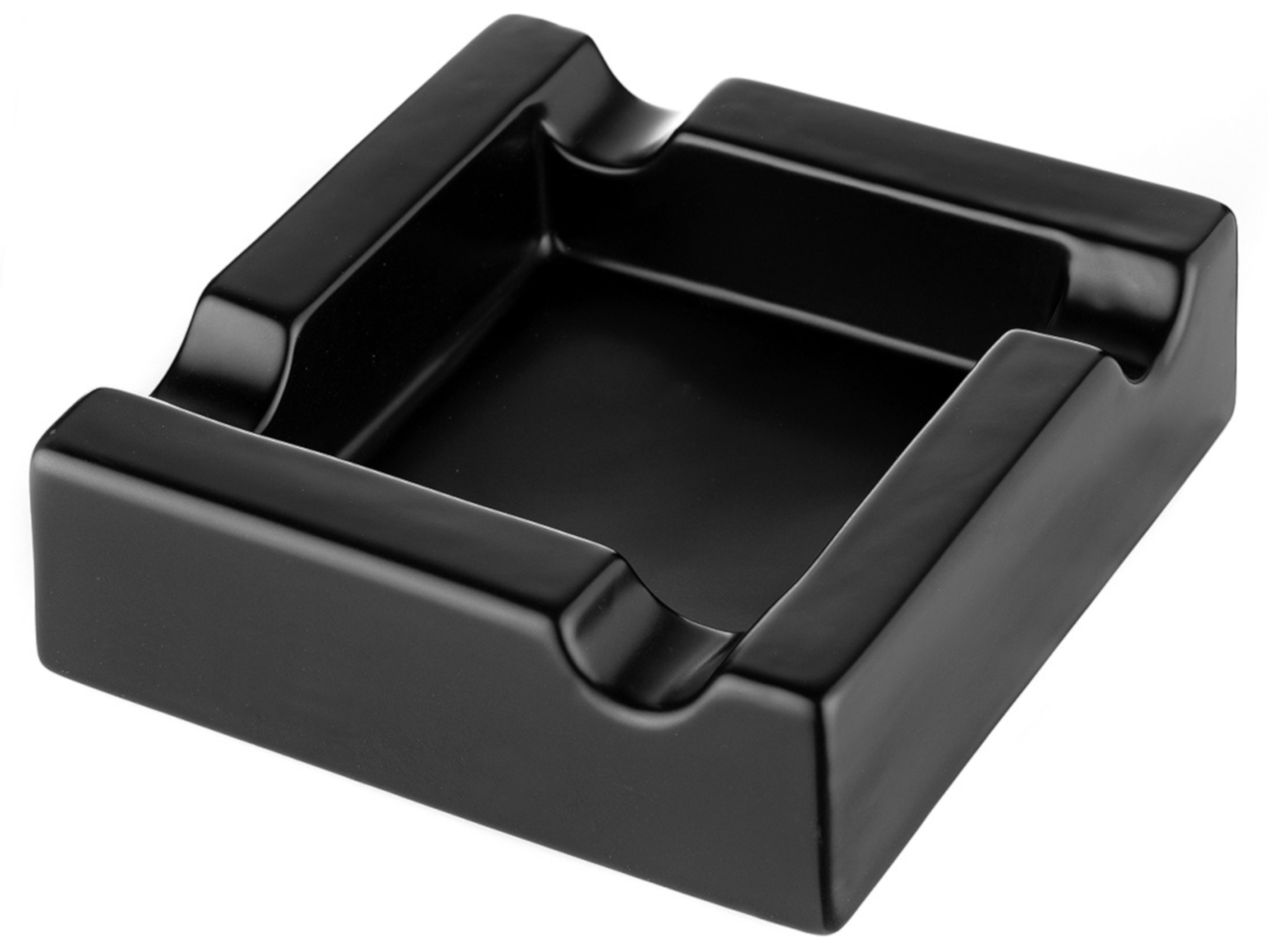 GERMANUS Großer Zigarrenascher Zigarren Aschenbecher in schwarz - Granitum II