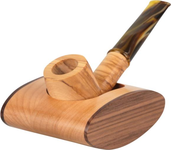 PASSATORE "Splendida Oliva" pipe in Set with Pipe Stand