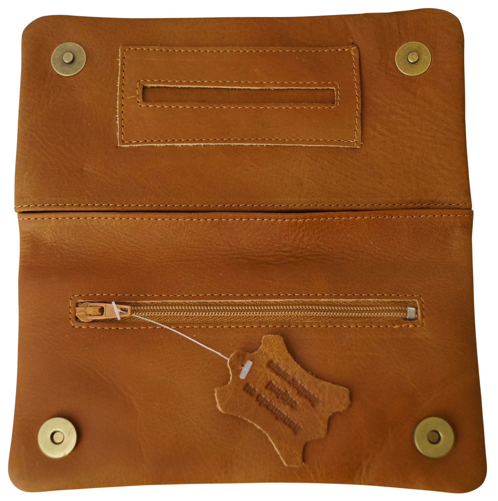 GERMANUS Corfuscus Tabaktasche Pouch - Made in EU - Leder - Hellbraun