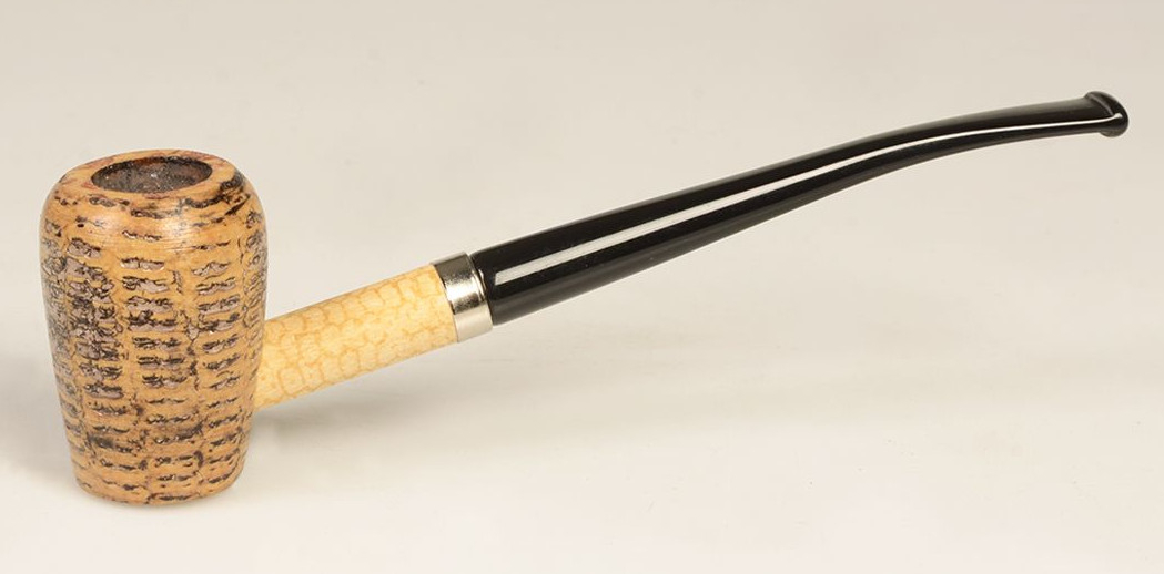 Original Missouri Qualitäts Corncob Pfeife - Shape: Cobbit Elf, Bent