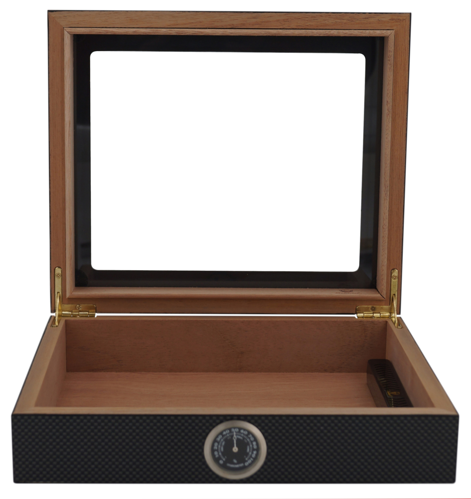 GERMANUS Humidor Mensalla Carbon für ca. 30 Zigarren