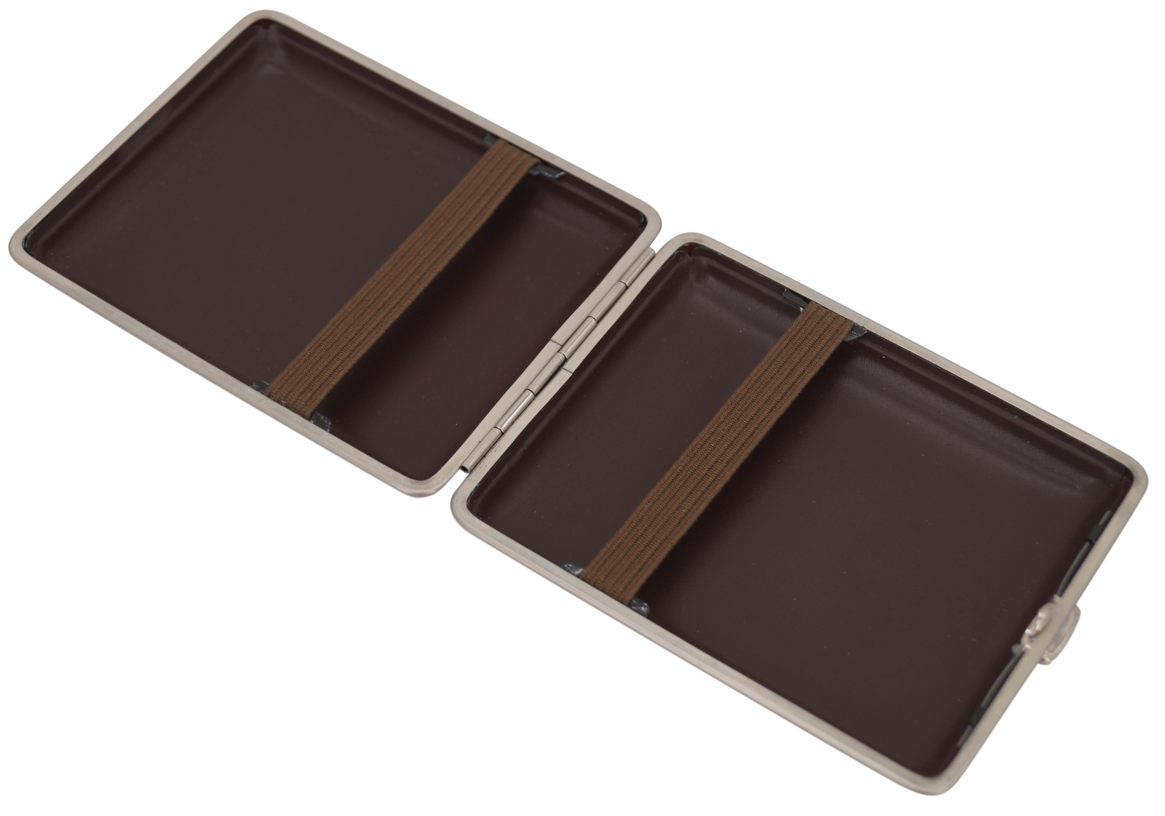 GERMANUS Toscano Zigarrenetui Stahl Korpus mit Leder Bezug - Made in Germany  - Design Wildes Rind Toscano