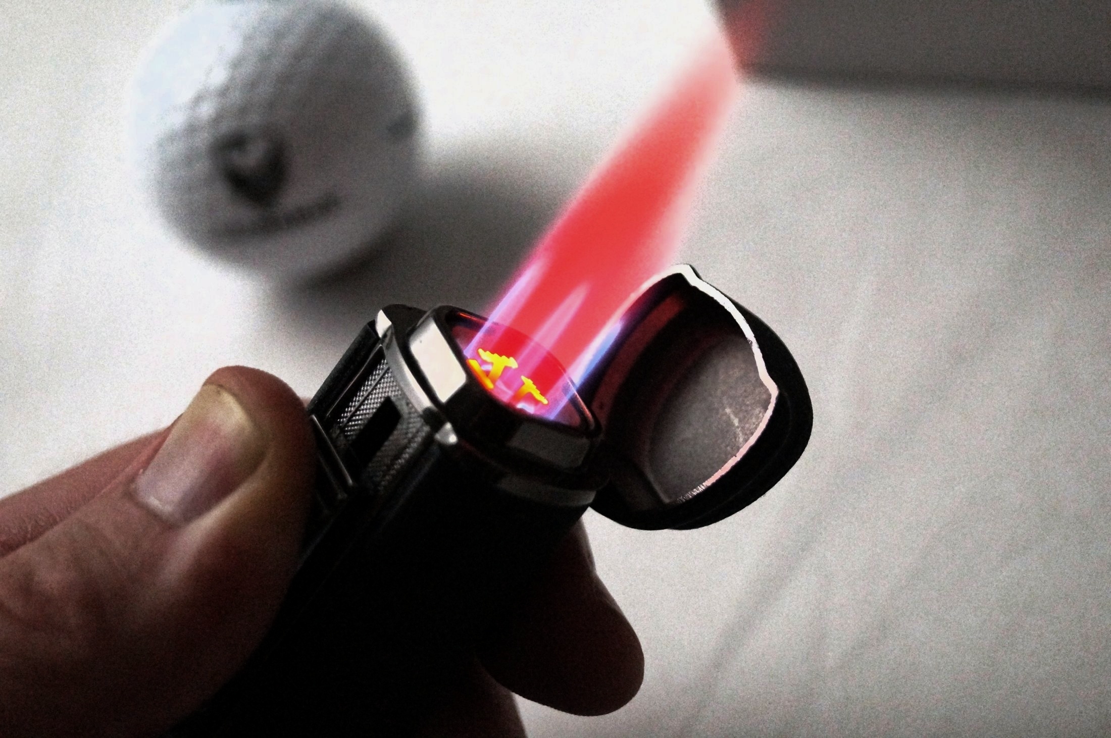 GERMANUS Jetflame Feuerzeug "The Stick I" für Zigarre in Schwarz
