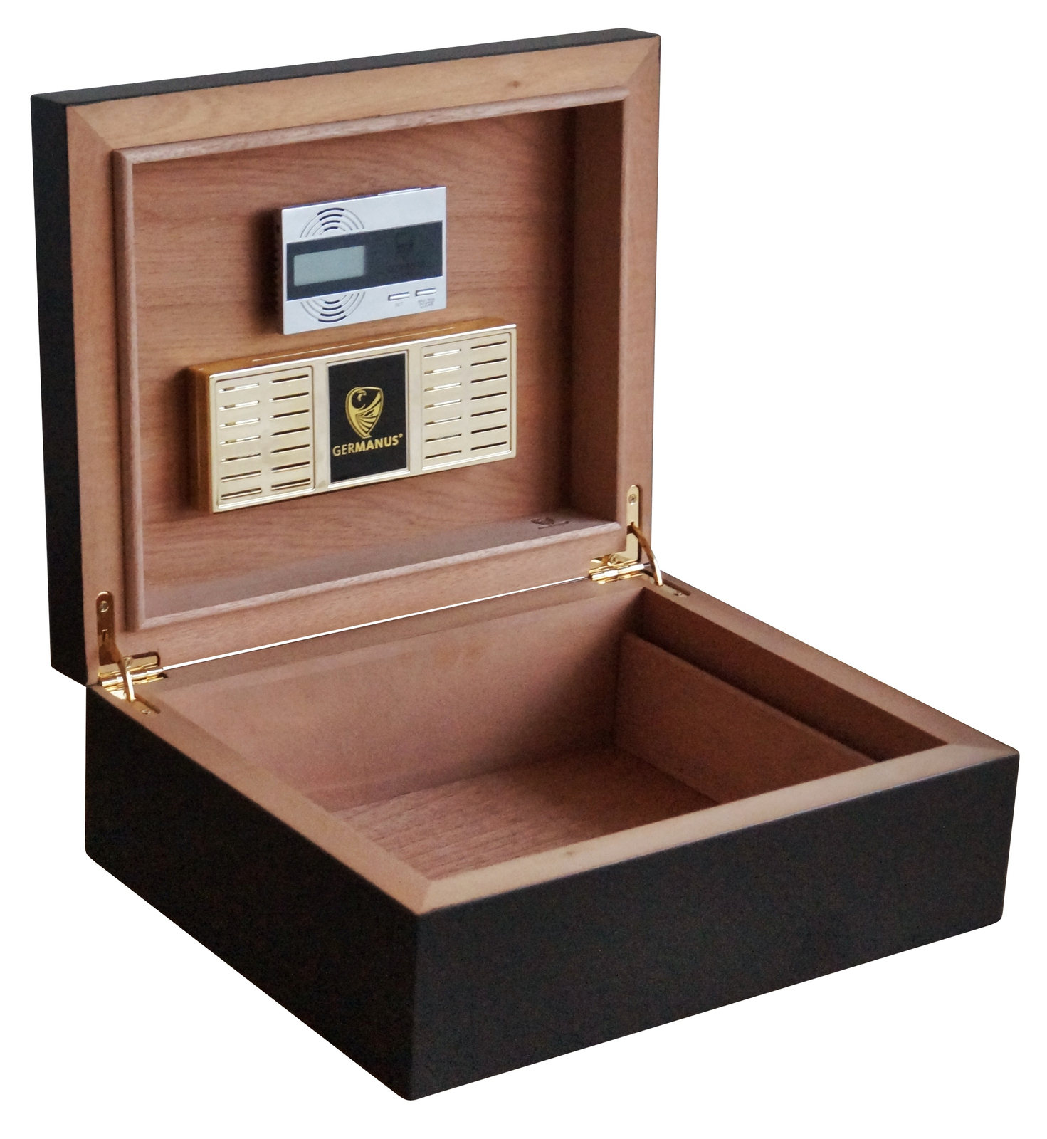 GERMANUS Zigarren Humidor "Asculum" , Das Humidor Komplettpaket mit Premium Hygrometer