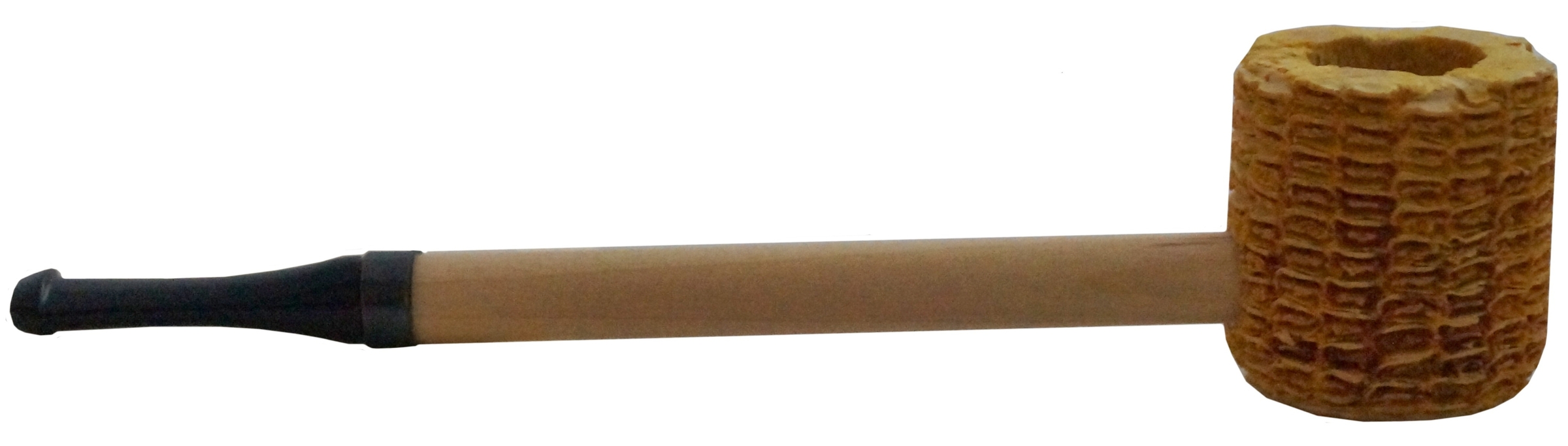 Original Missouri Qualitäts Corncob Pfeife - Shape: Boatman, Billiard