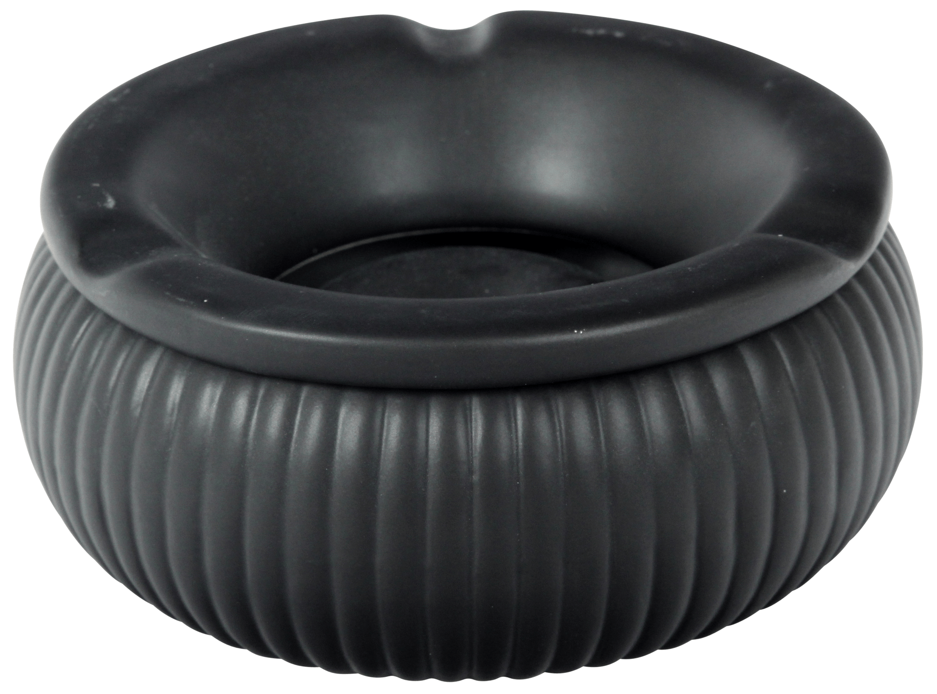 GERMANUS Gastro Outdor Wind Ashtray Stoneware 15 cm black