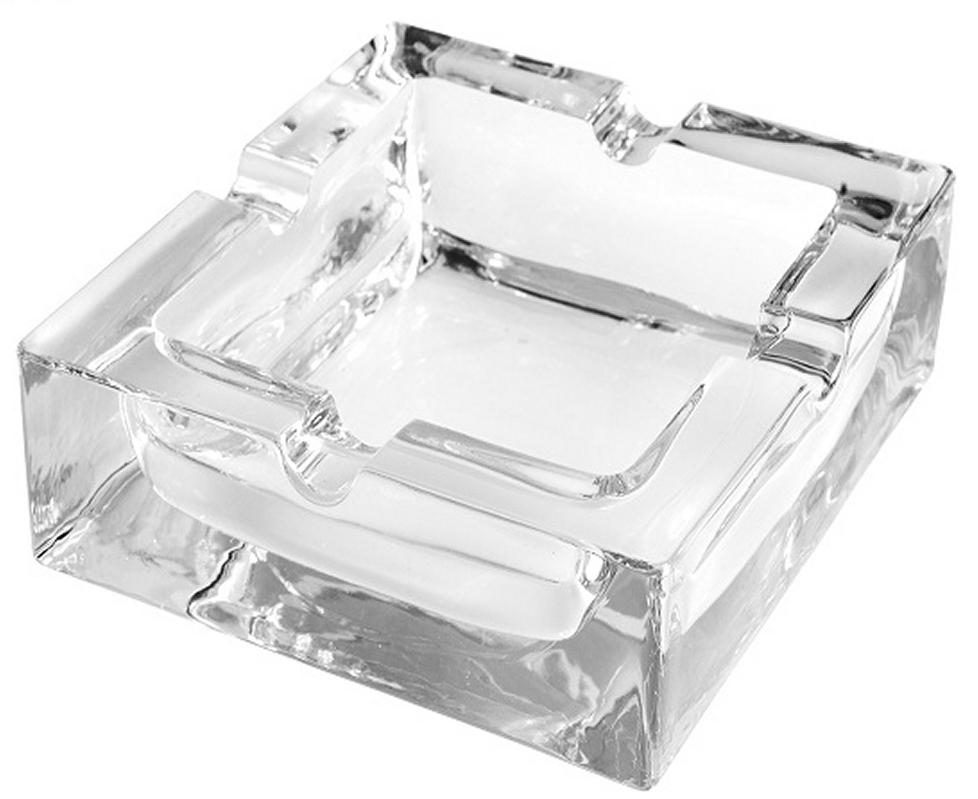 Aschenbecher Kristall Glas für Zigarren, Zigaretten und Pfeifen - Modell Classic 1