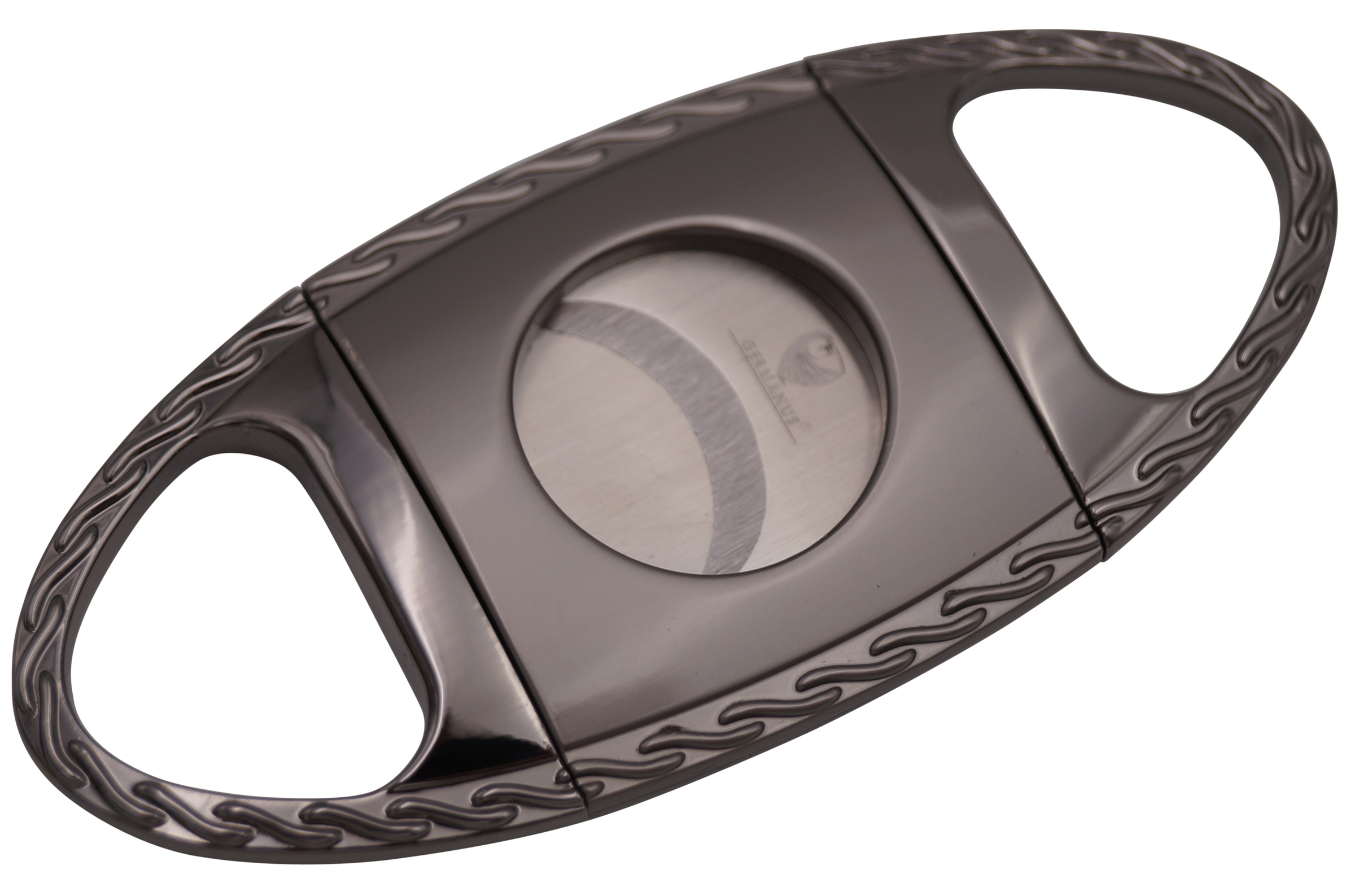 GERMANUS Cigar Cutter "Barock" Night Silver