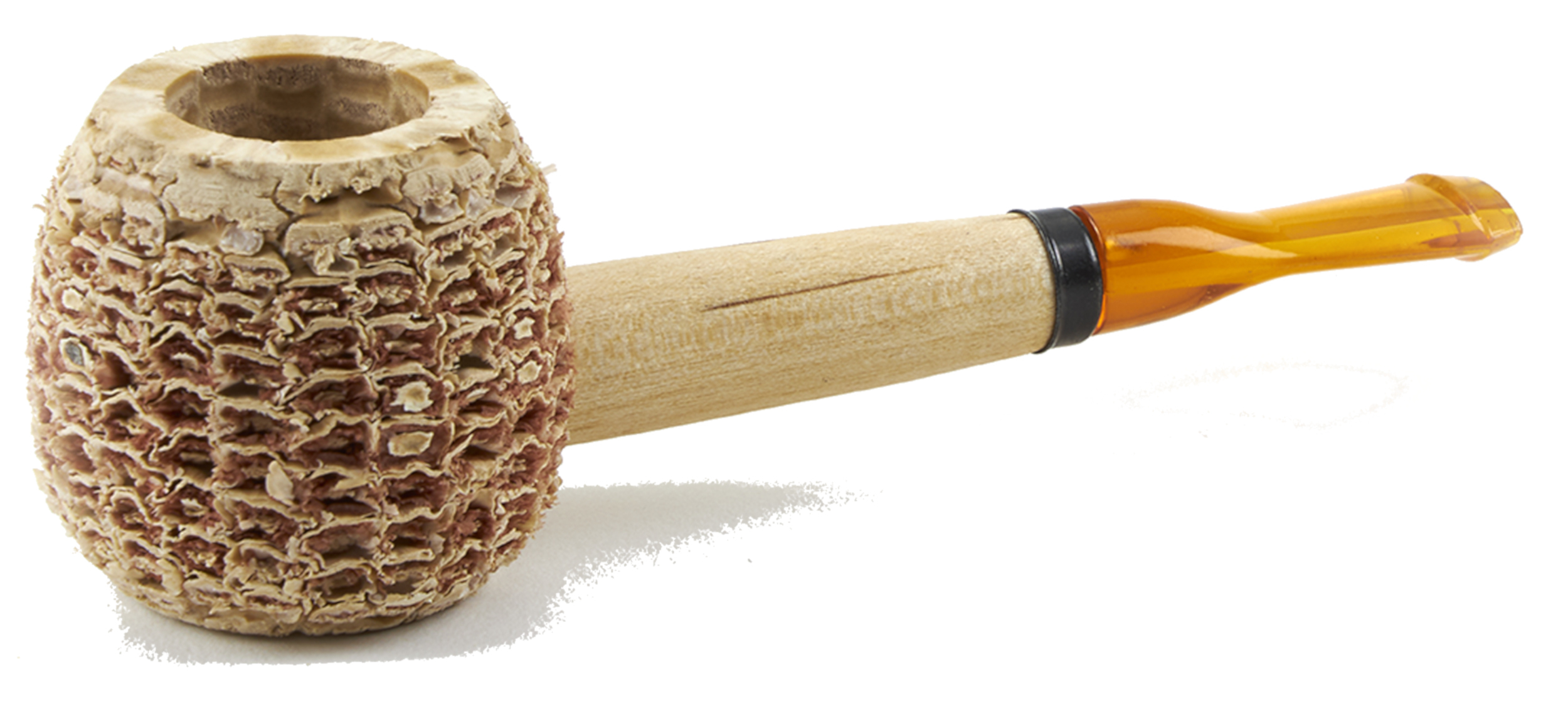 Original Missouri Qualitäts Corncob Pfeife - Shape: Morgan Short Apple, Billiard, filterlos