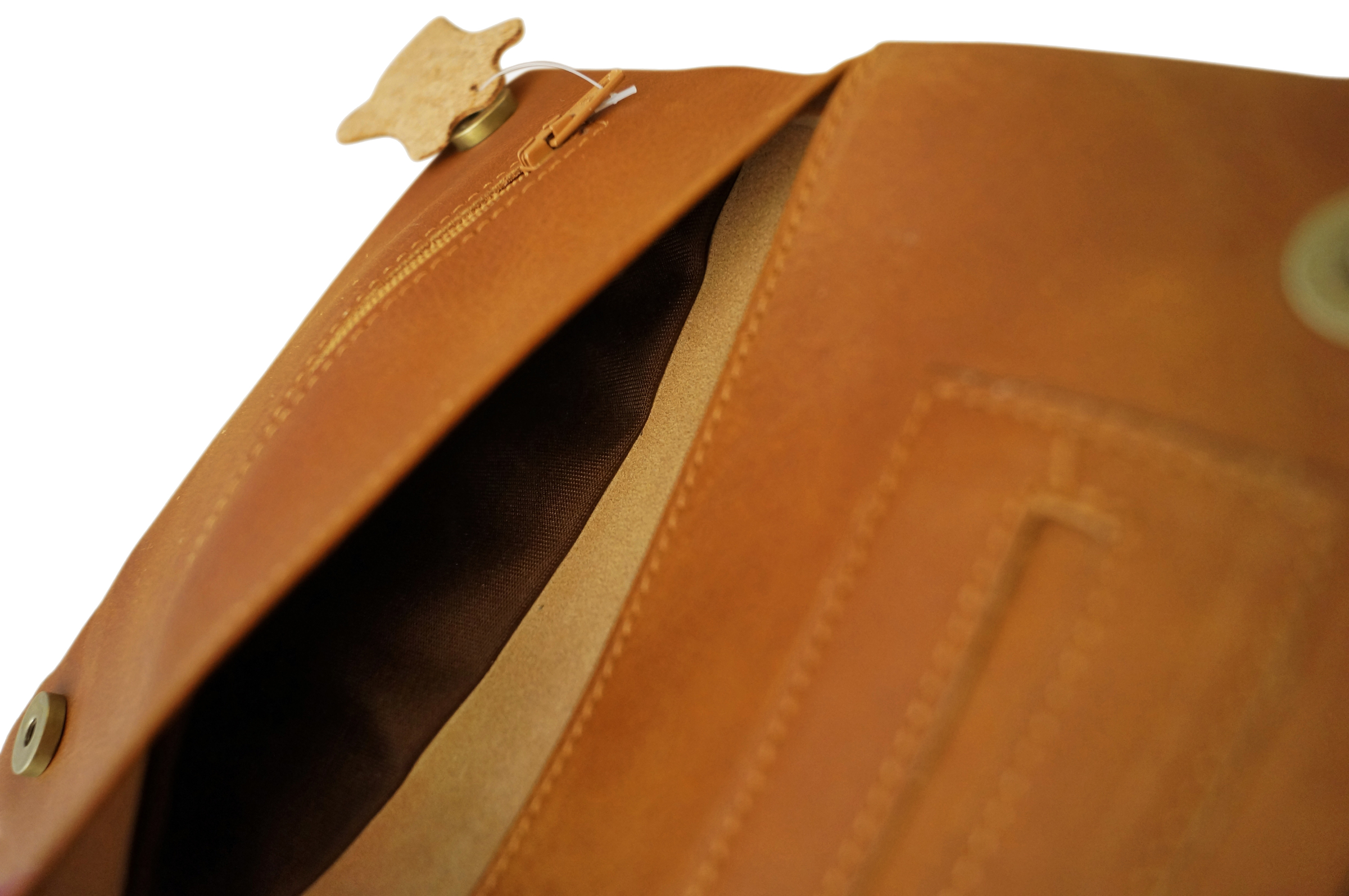GERMANUS Corfuscus Tabaktasche Pouch - Made in EU - Leder - Hellbraun