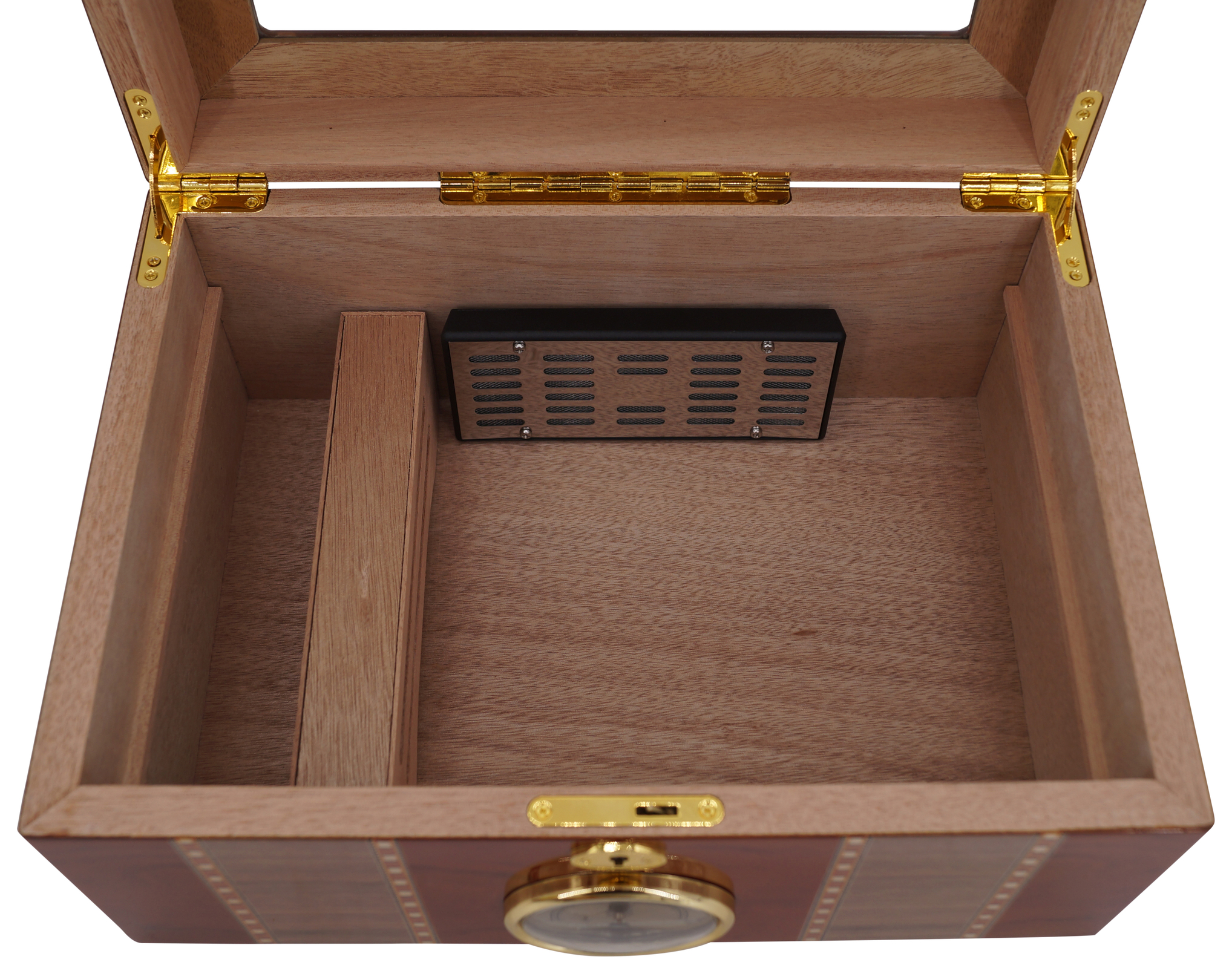 GERMANUS Luxury Humidor Set with ashtray, cigar cutter, and jet flame lighter