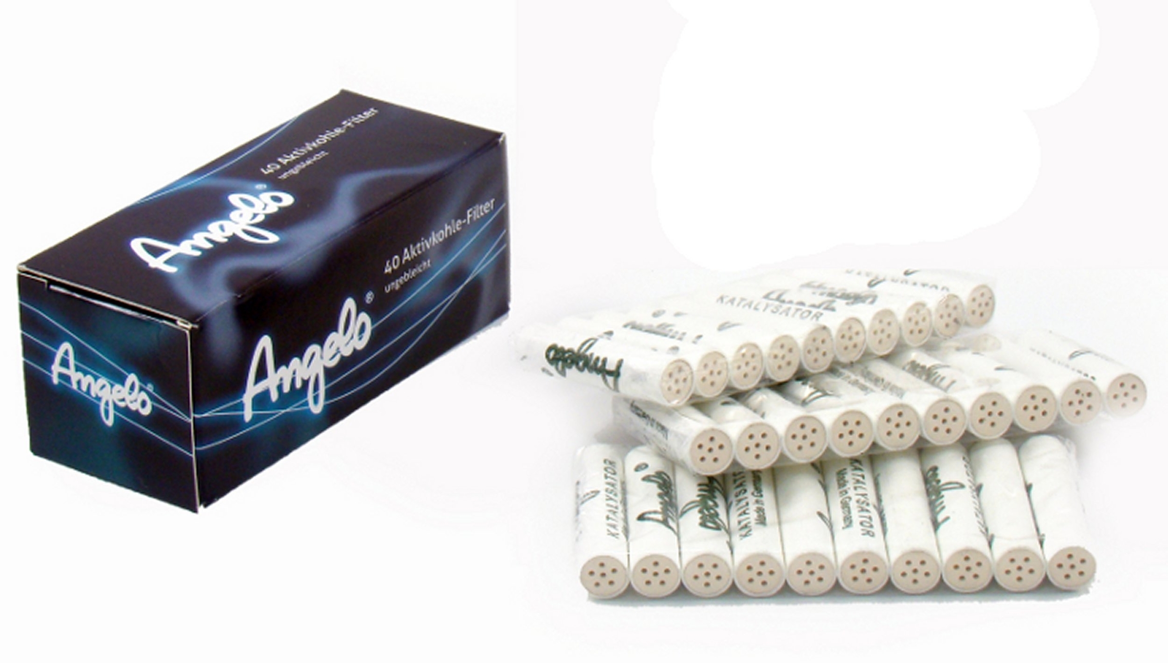 Sonderangebot: Angelo Aktivkohle Pfeifenfilter - 9 mm, 400 Filter, Großpackung zum Sparpreis