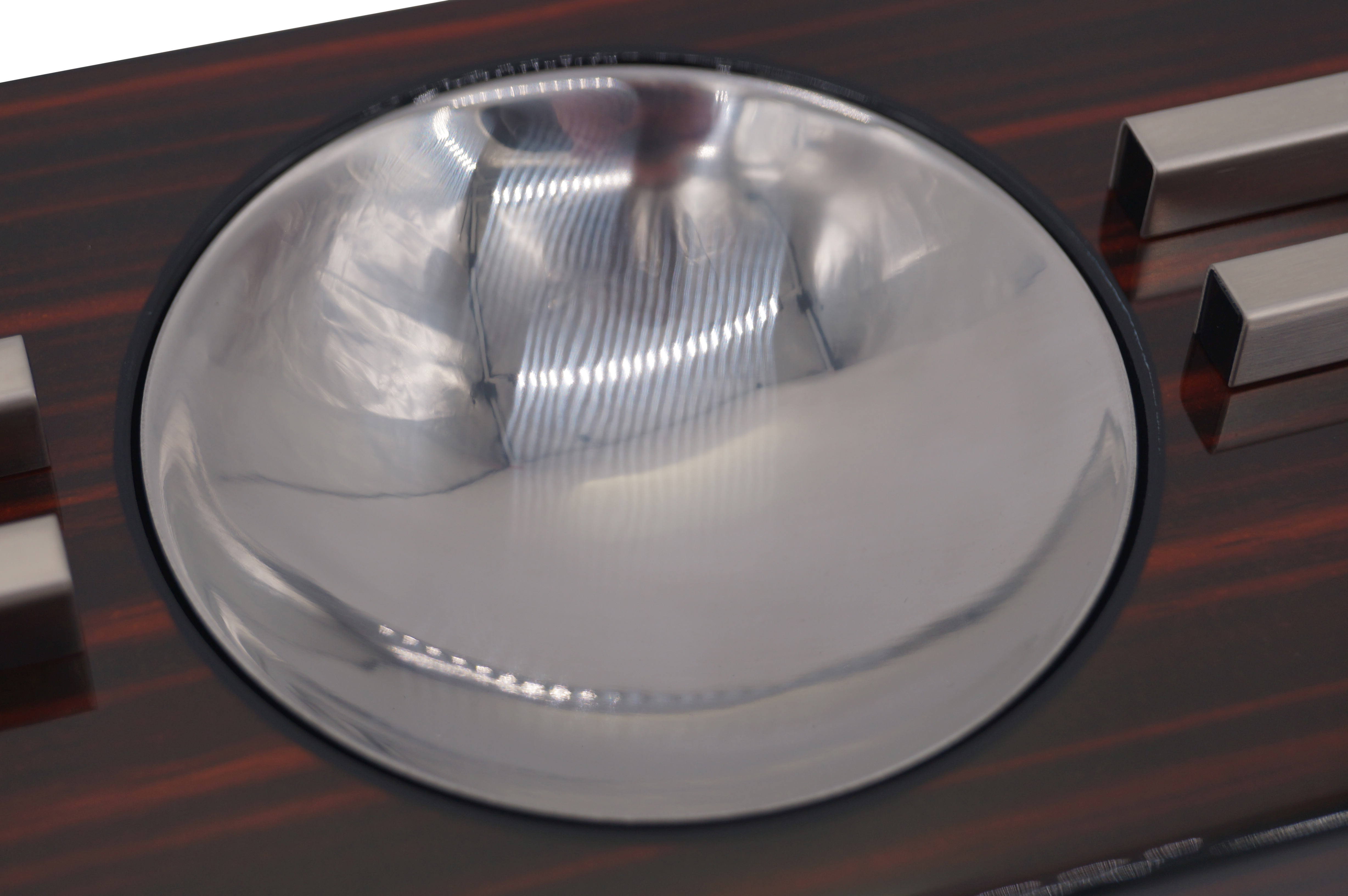 GERMANUS Cigar Ashtray with 2 Cigar Holders from Wood