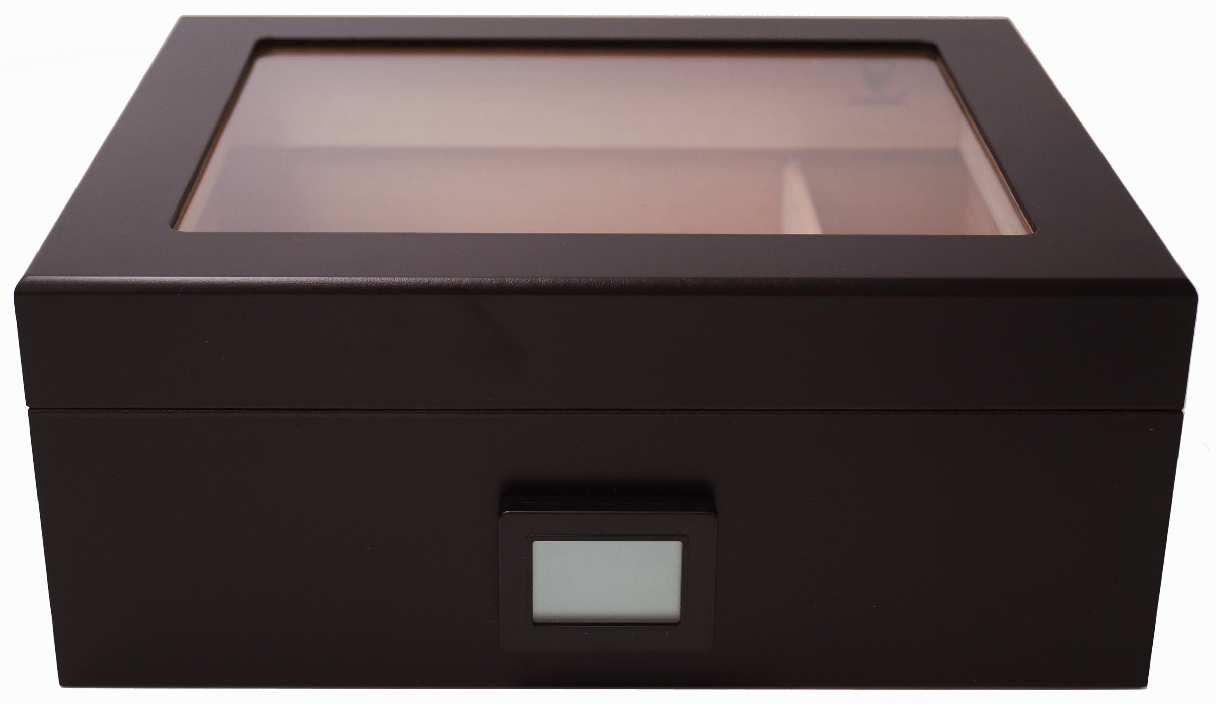 GERMANUS Zigarren Humidor mit Digital Hygrometer für ca. 50 Zigarren "Desk Schwarz"