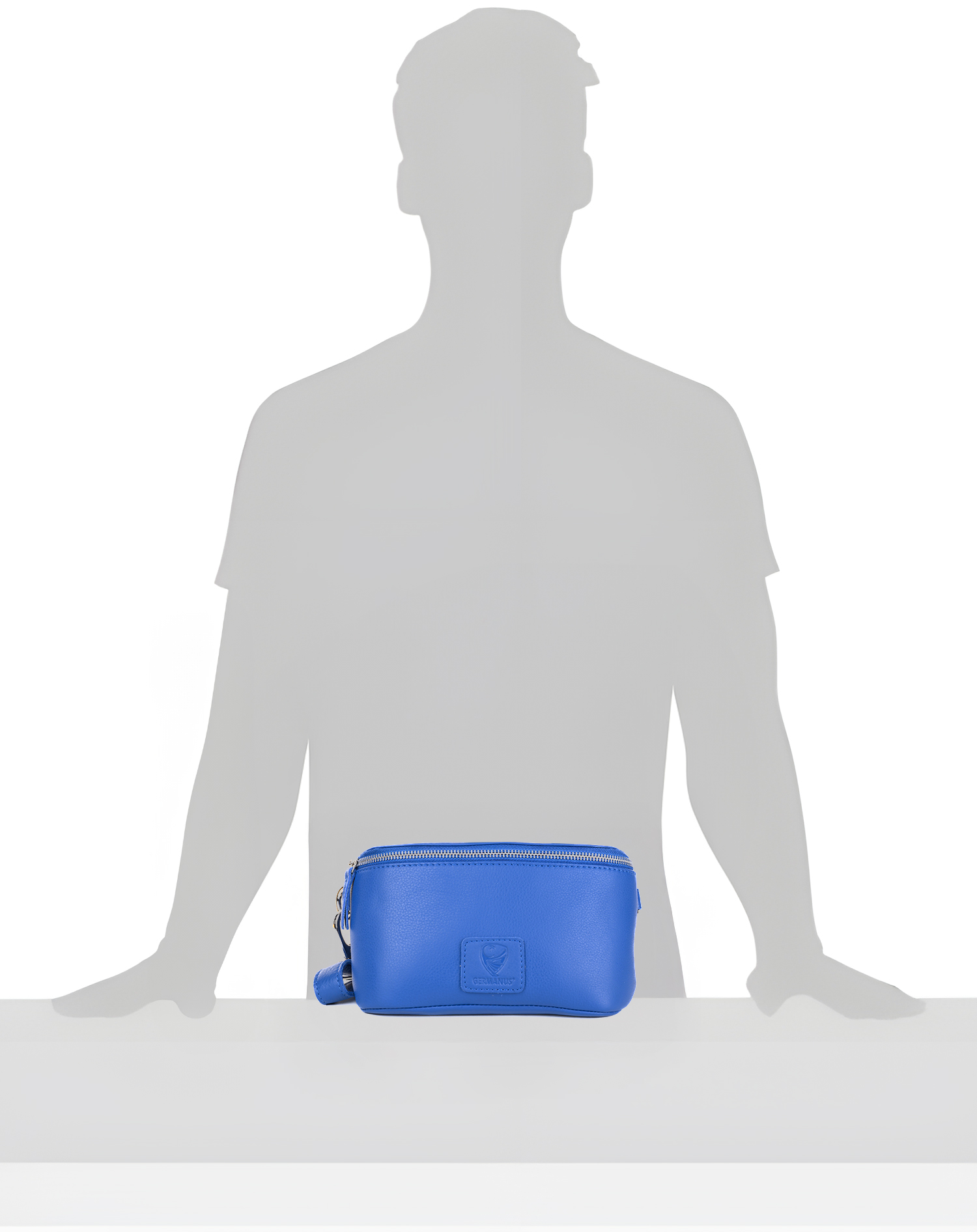 GERMANUS Belt Bag Mika Crossbody Bag, Bum Bag, Fanny Pack, Shoulder Bag, Leather Bag Blue