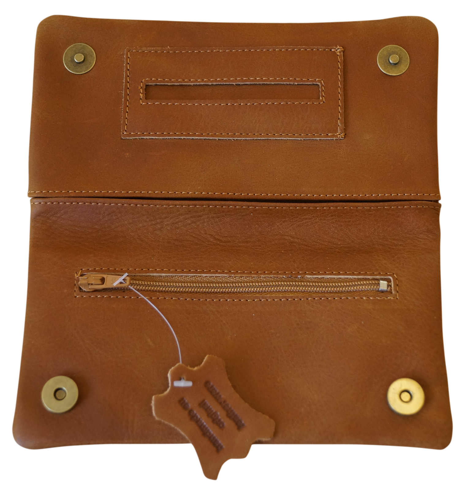 GERMANUS Corfuscus Tabaktasche Pouch - Made in EU - Leder - Hellbraun
