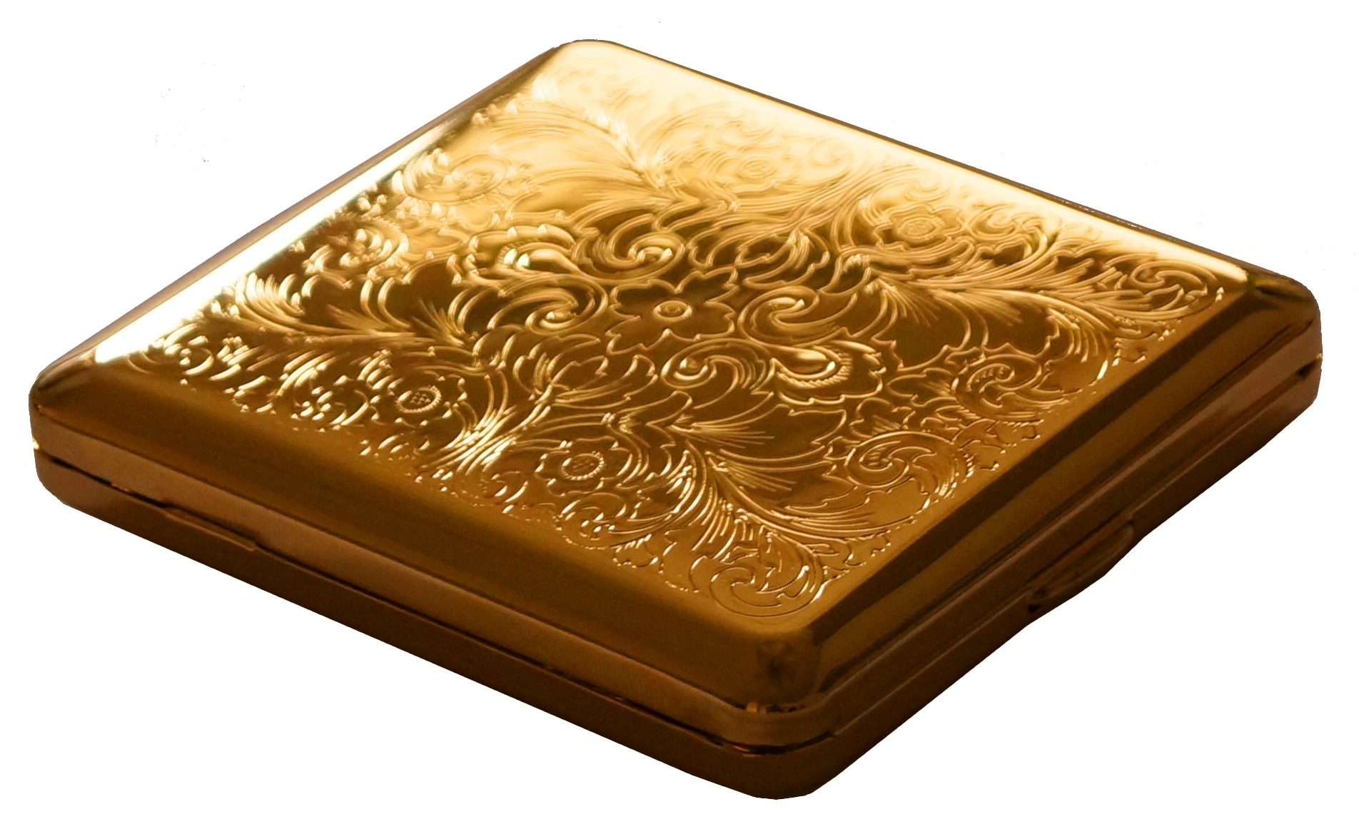 GERMANUS Zigaretten Etui - Echt Gold - Made in Germany - Design V - Perser / Venetian Gravur