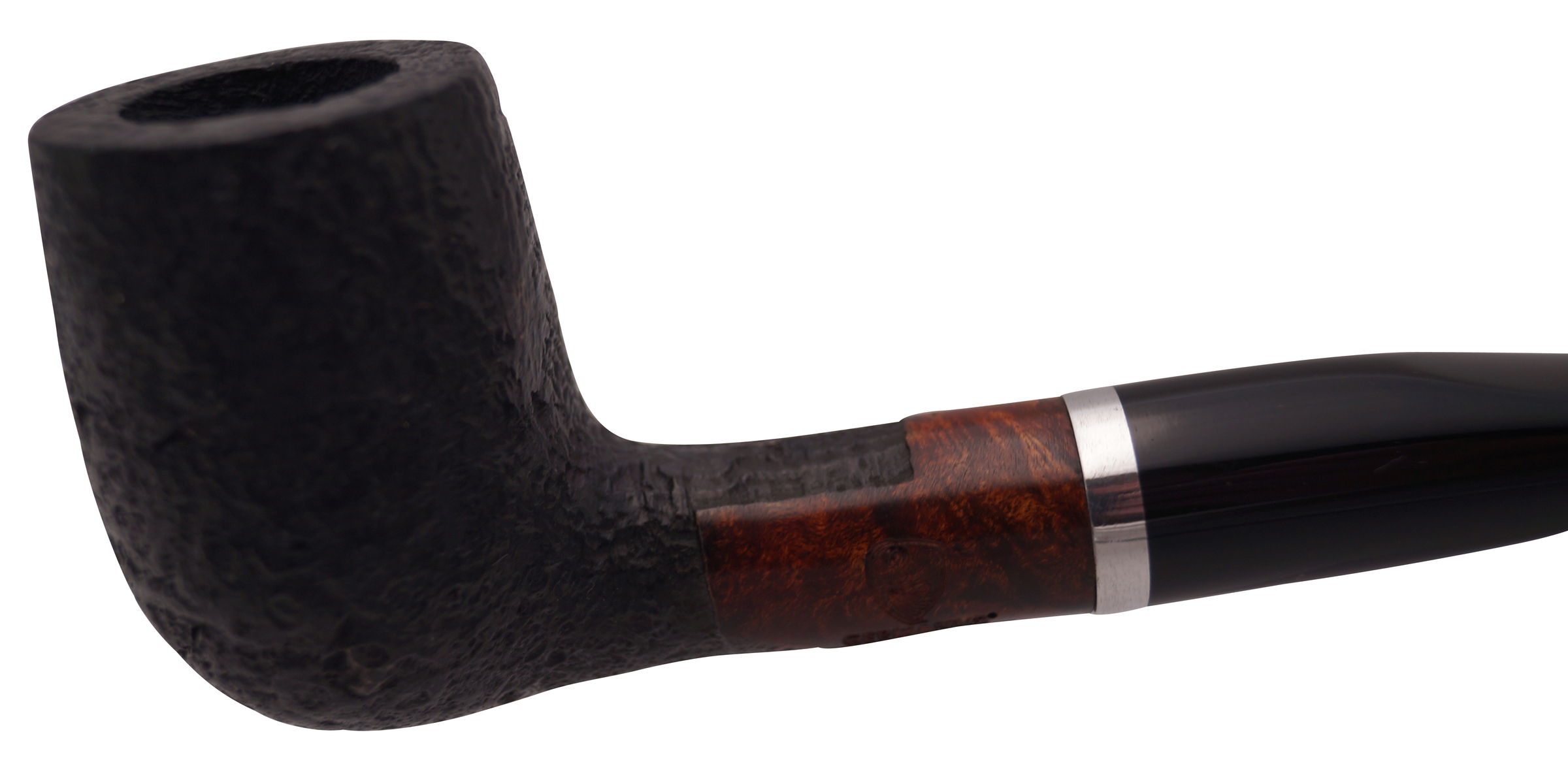 GERMANUS Pfeife im Set Billard, Mod. 153 Sand, Schwarz