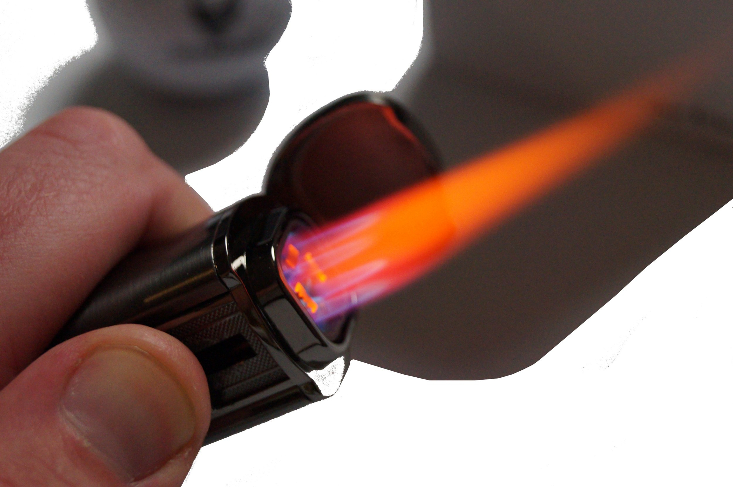 GERMANUS Jetflame Feuerzeug "The Stick I" für Zigarre in Silber