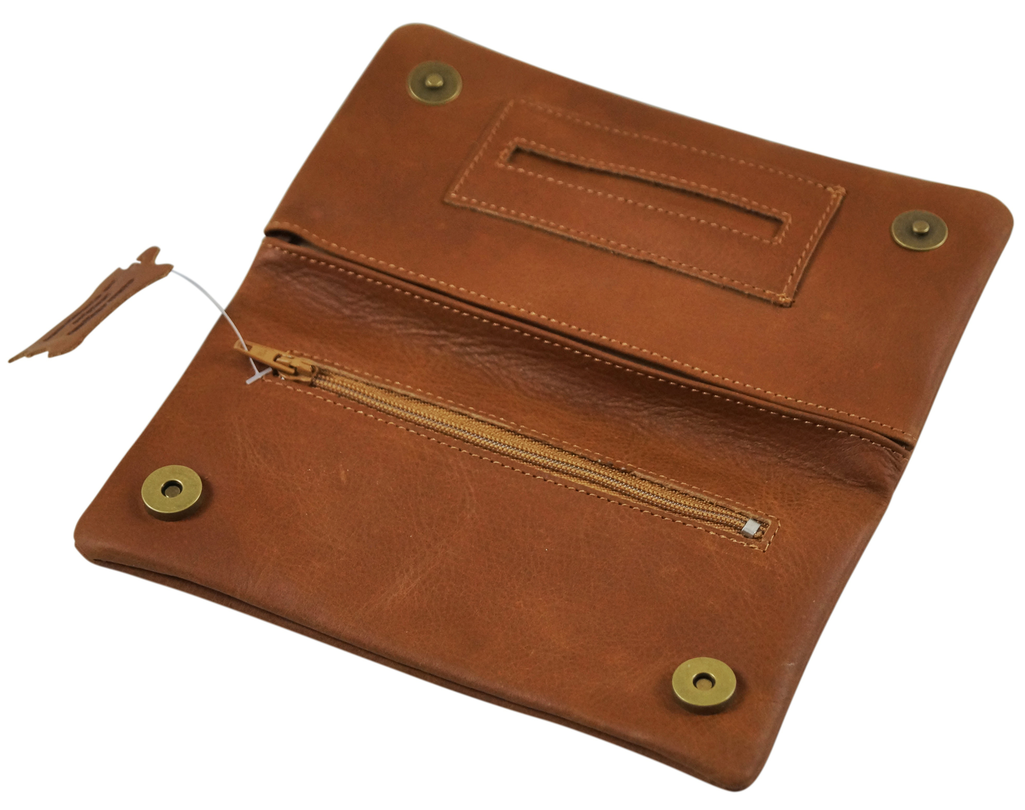 GERMANUS Corfuscus Tabaktasche Pouch - Made in EU - Leder - Hellbraun