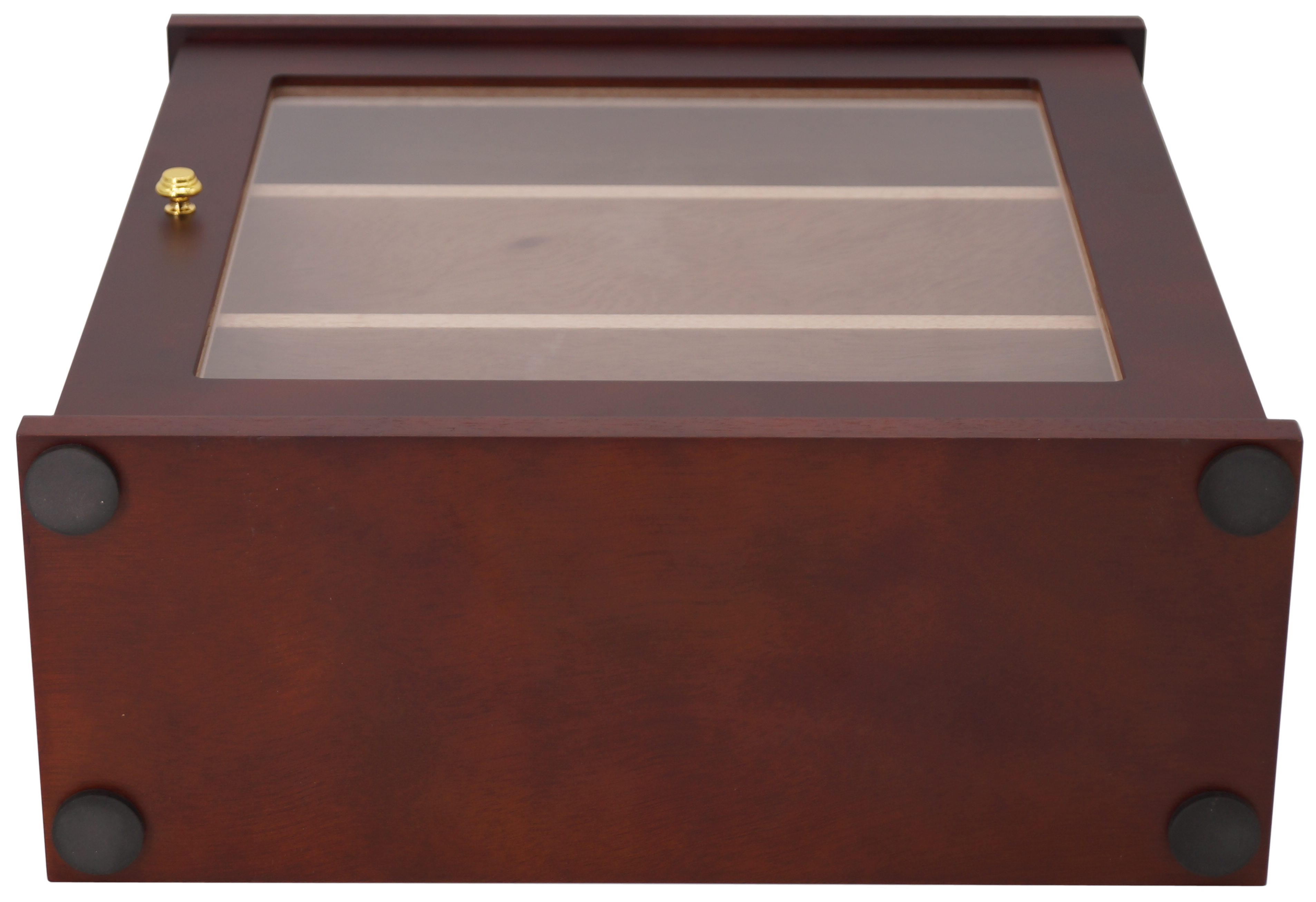 GERMANUS Pipe Cabinet for 18 tobacco pipes with safe holders