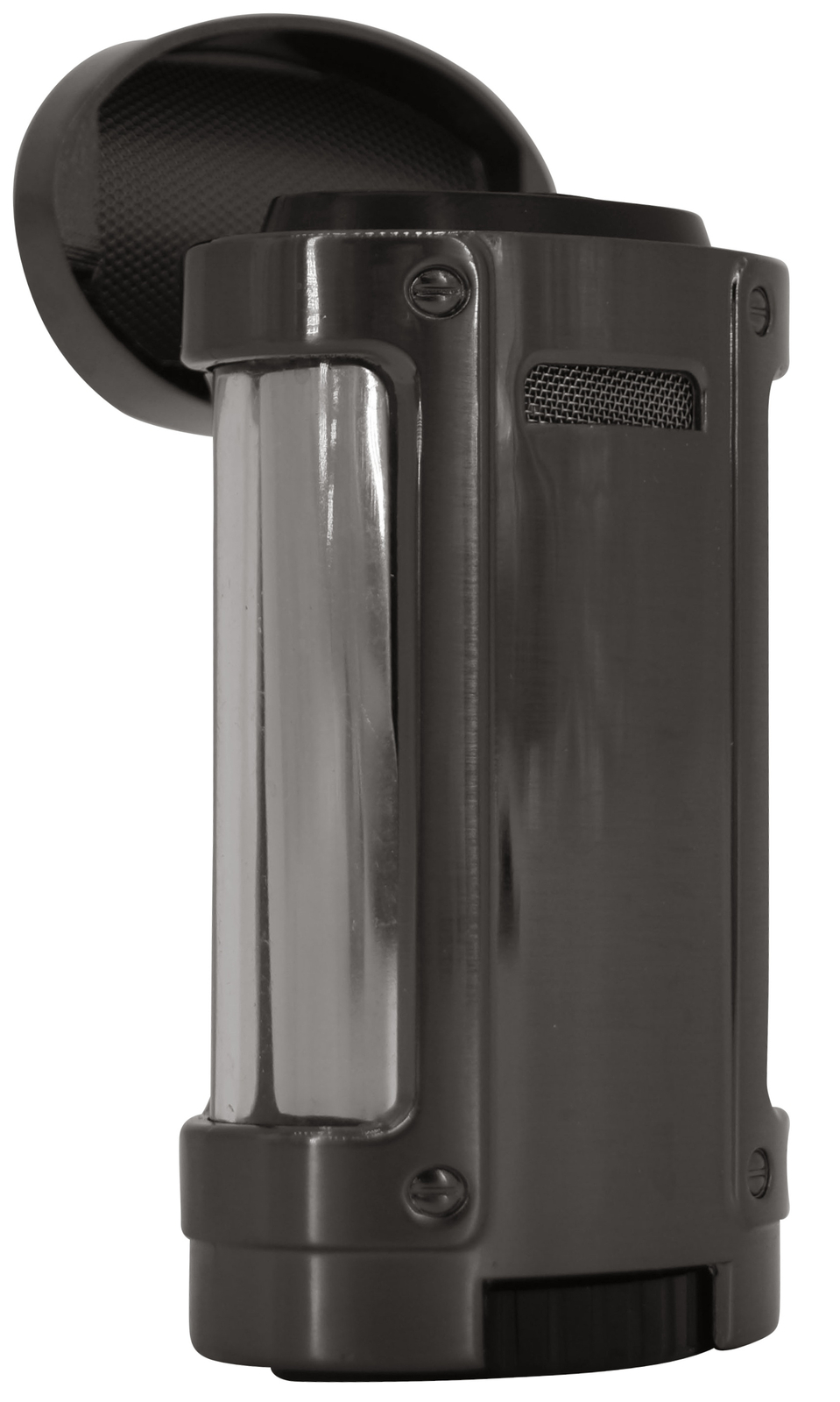 GERMANUS Jetflame Feuerzeug "Kaventsmann" für Zigarre in Silber